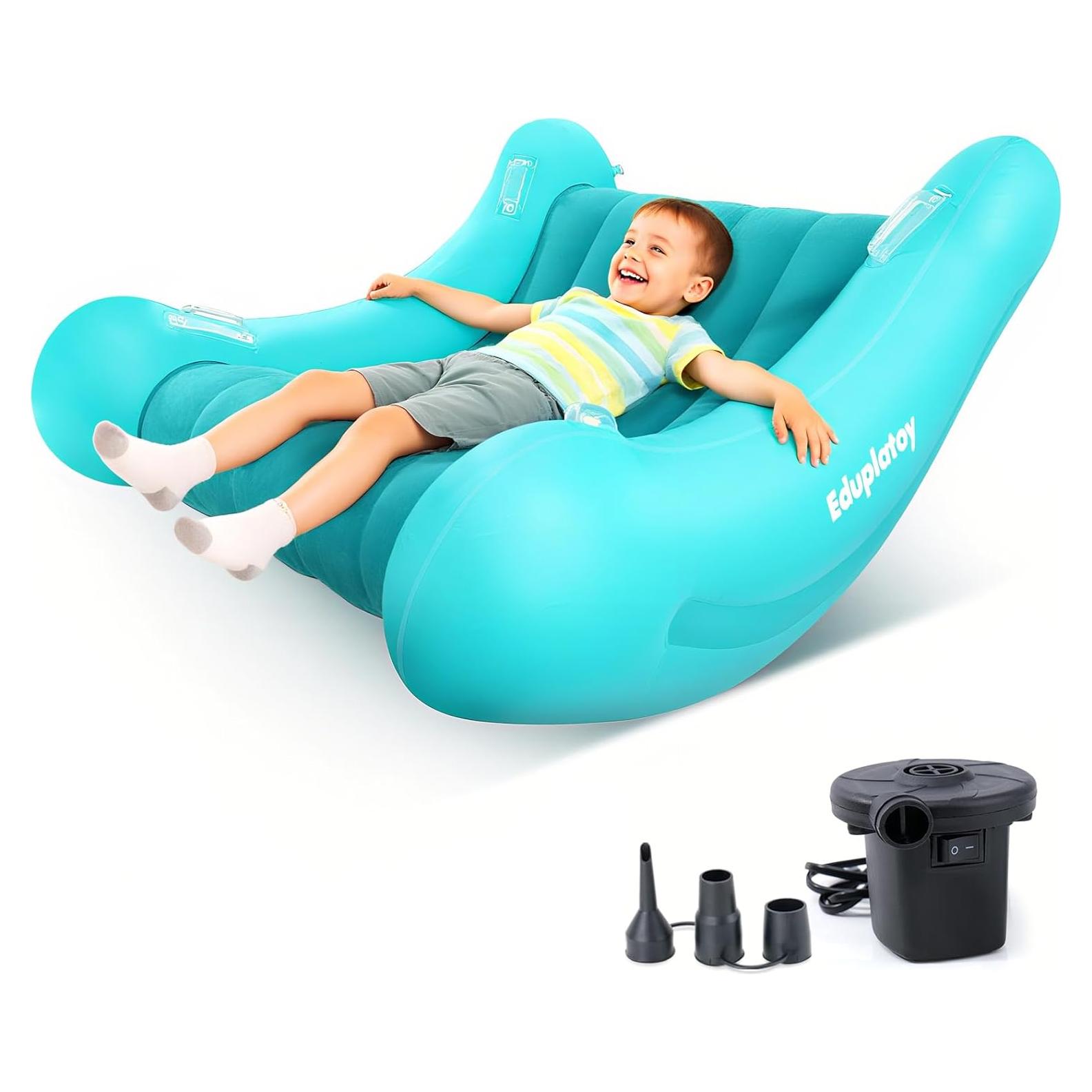 Sofá Inflable Silla Mecedora Eduplatoy Azul Lago 2.45 kg