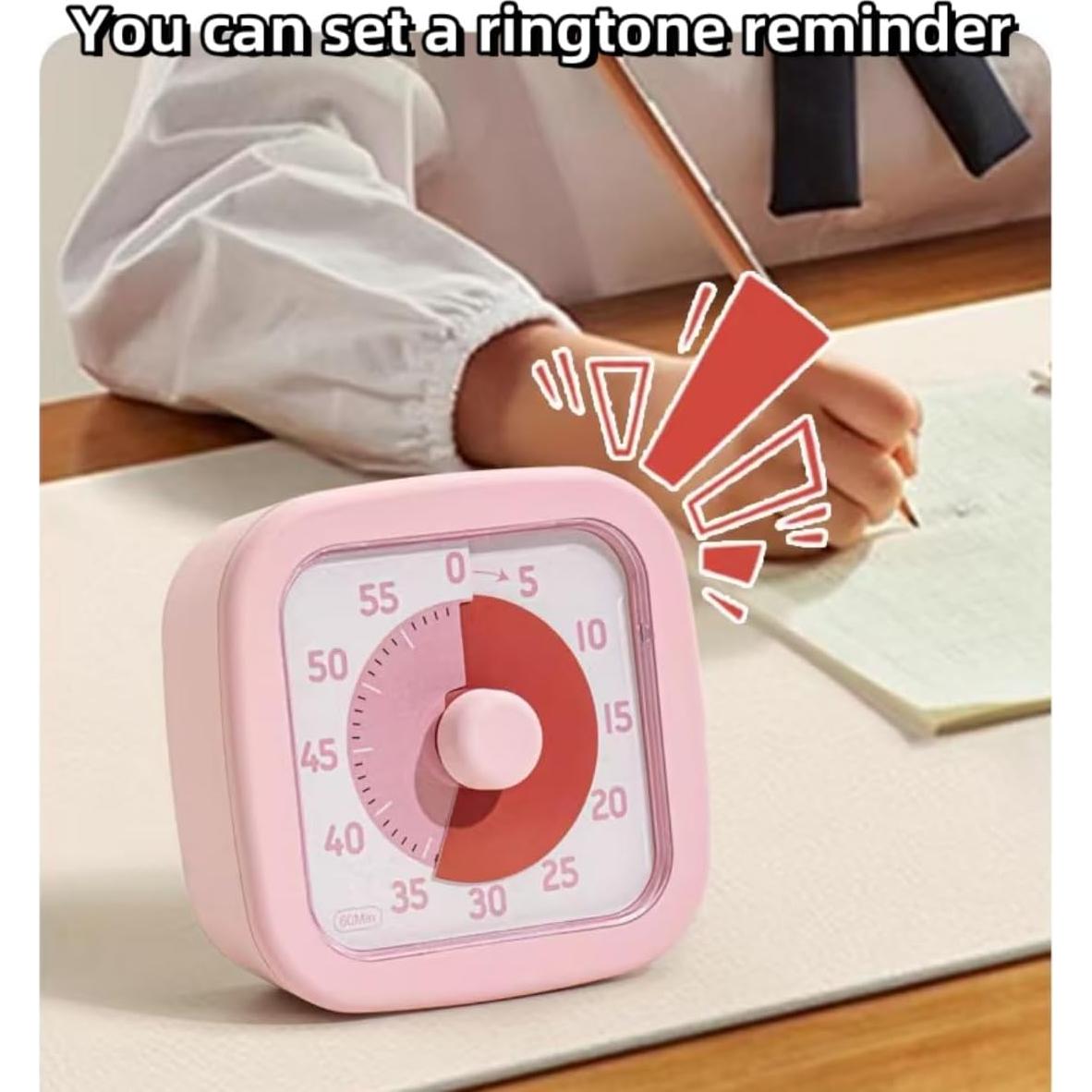 Temporizador Visual SHUTKMVCW 60 Minutos Amarillo Crema