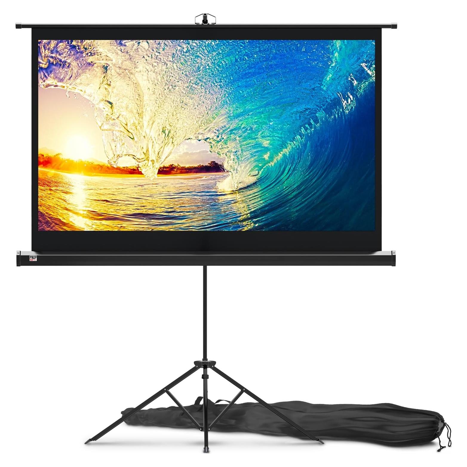 Pantalla de proyector 60" PropVue HD 16:9 con soporte trípode