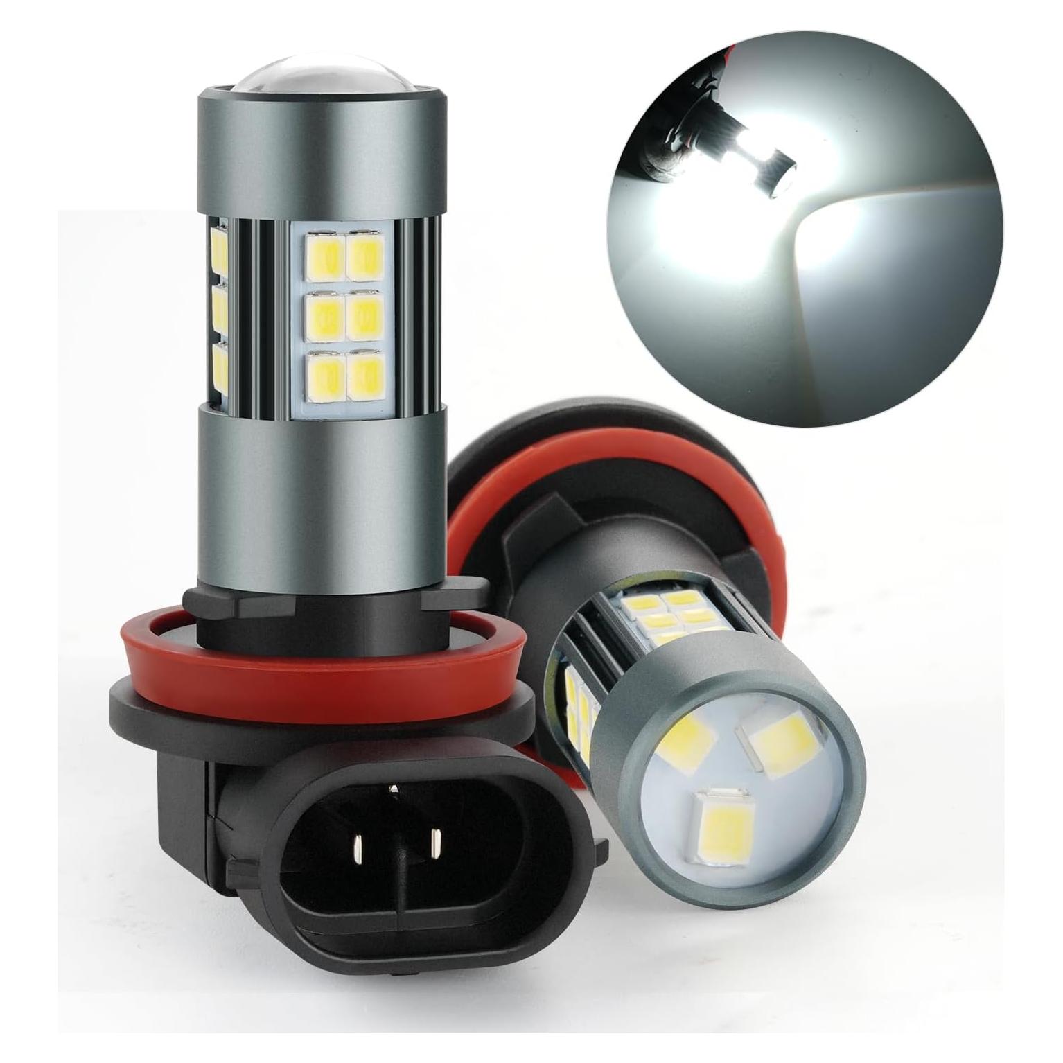 Bombillas LED H11 iFunyLED 6500K Luz de Niebla Paquete 2