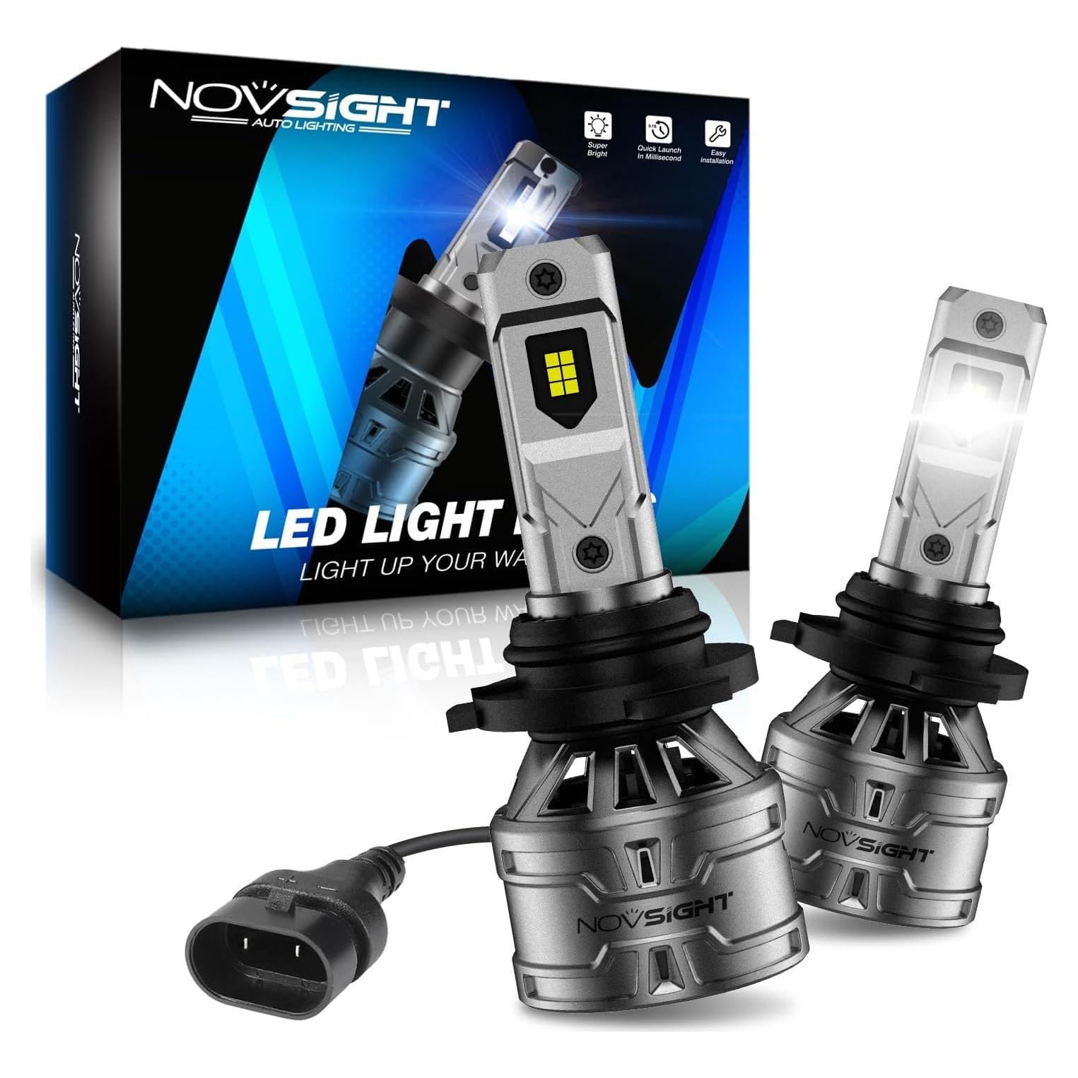 Bombillas de Niebla LED NOVSIGHT H10 13000LM 6500K IP68 - Paquete de 2