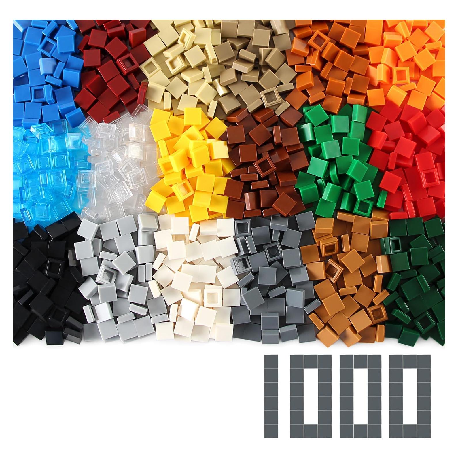 Feleph Azulejos Cuadrados 1x1 1000PCS Multicolor para Mosaicos