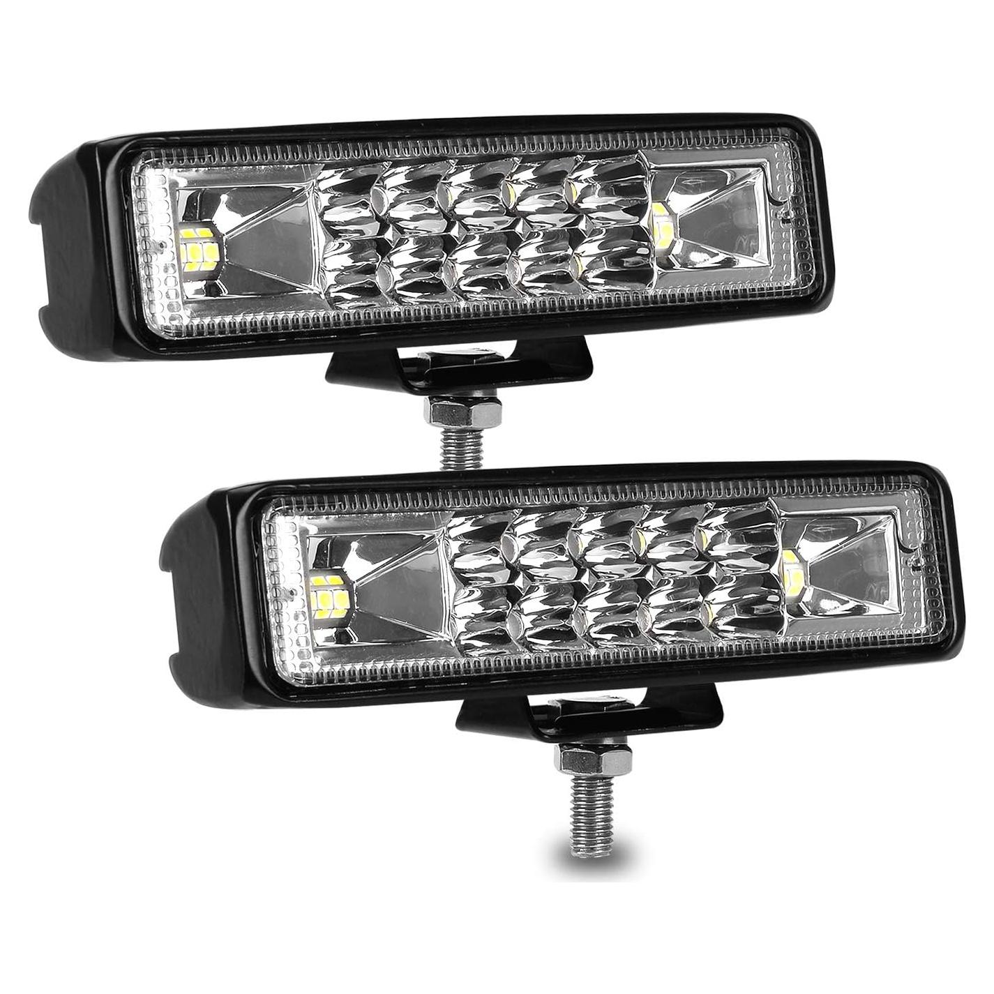 Barra de Luz LED Nicerpro 60W 10000Lm 15cm Impermeable 2 Pzas