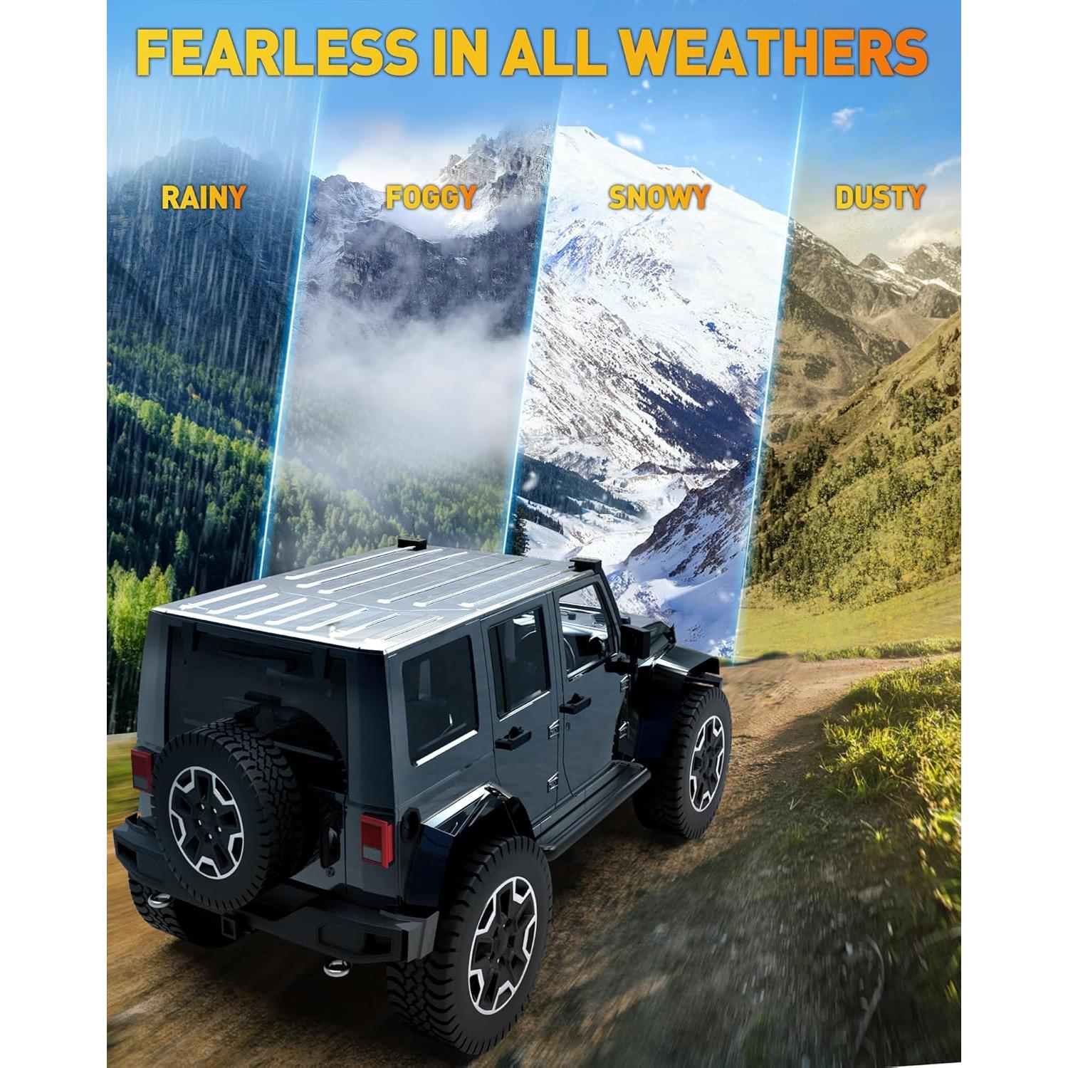 Barra de Luz LED NAOEVO 17.78cm 240W 24000LM Blanca