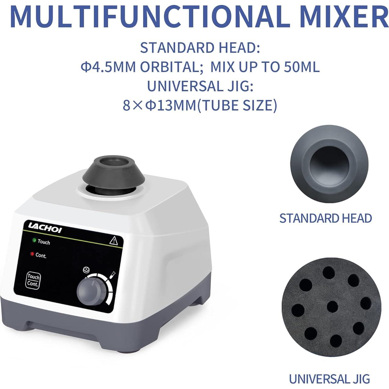 Mezclador Vortex de Laboratorio LACHOI 200-3000rpm 4.5mm