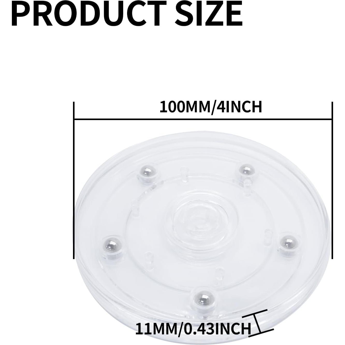 Organizador Giratorio Acrílico Auvotuis 100mm 2 Piezas