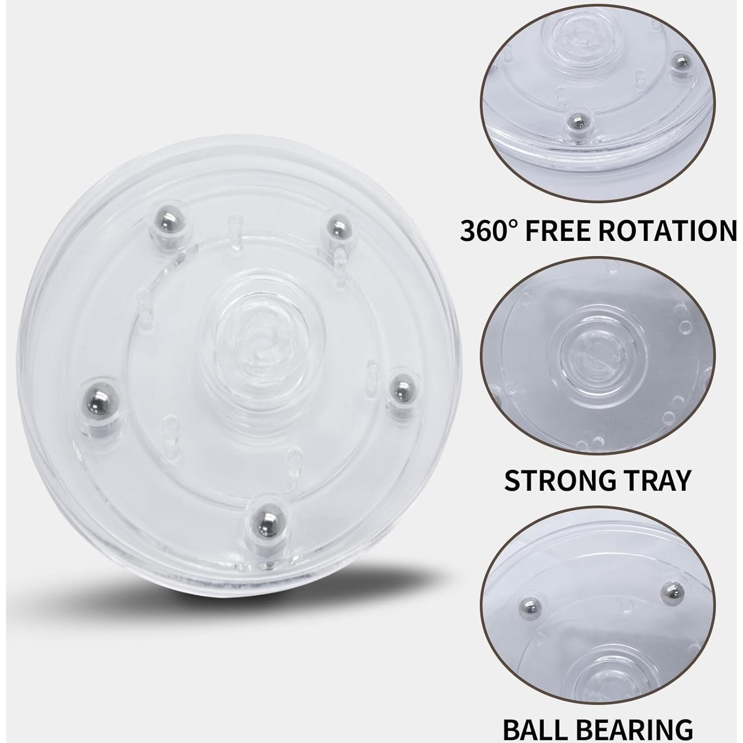 Organizador Giratorio Acrílico Auvotuis 100mm 2 Piezas