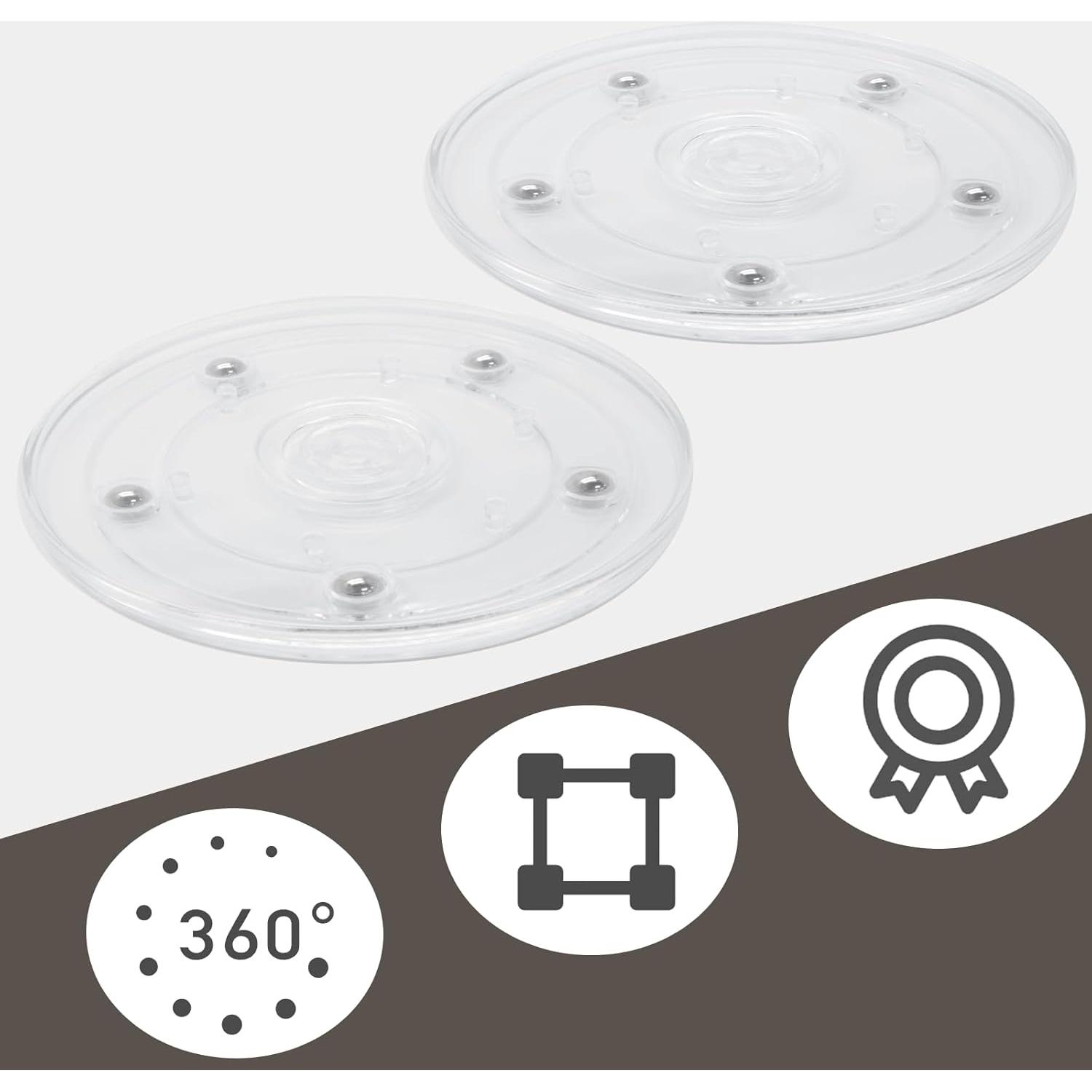 Organizador Giratorio Acrílico Auvotuis 100mm 2 Piezas