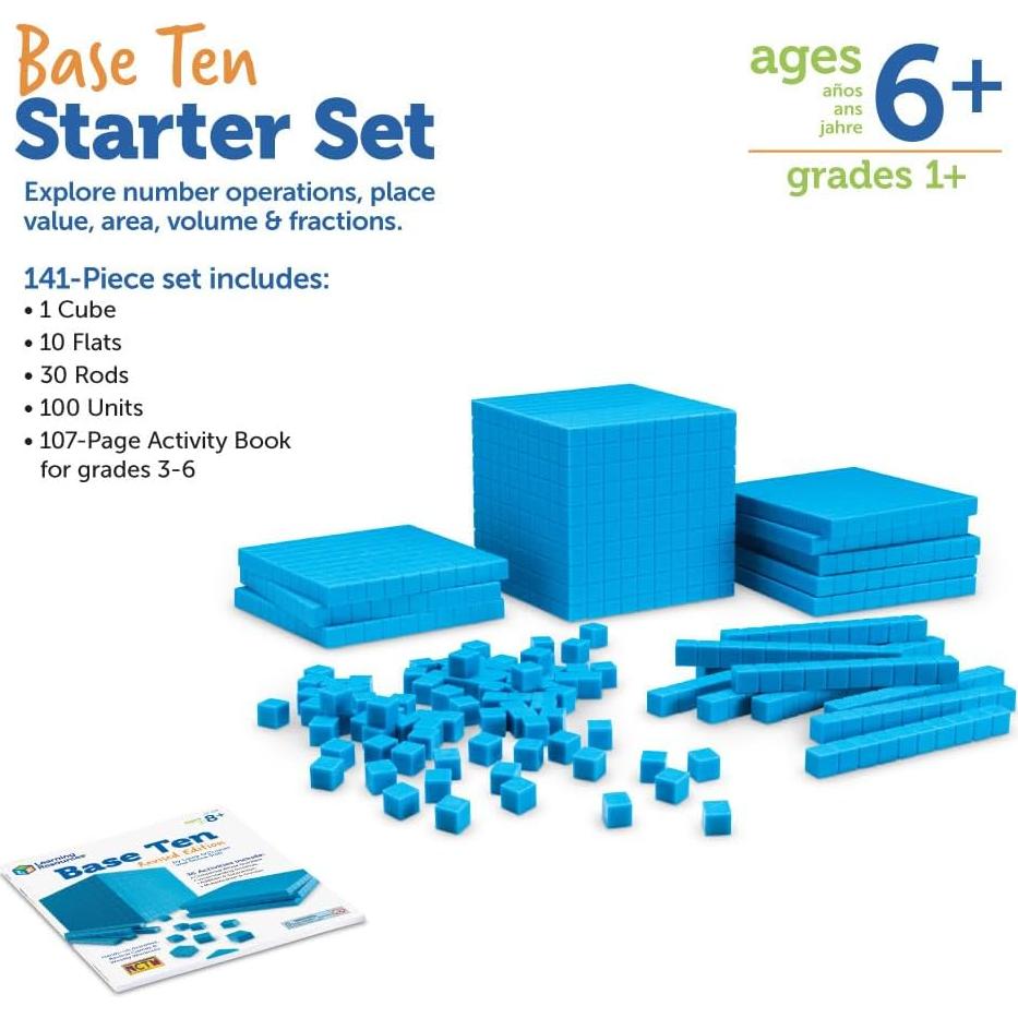 Kit de Inicio Base Diez Learning Resources - 141 Piezas 6+