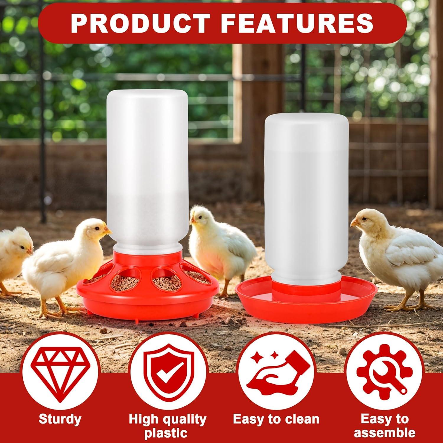 Caja de Cría para Pollitos ROSTIUTE con Comedero y Bebedero