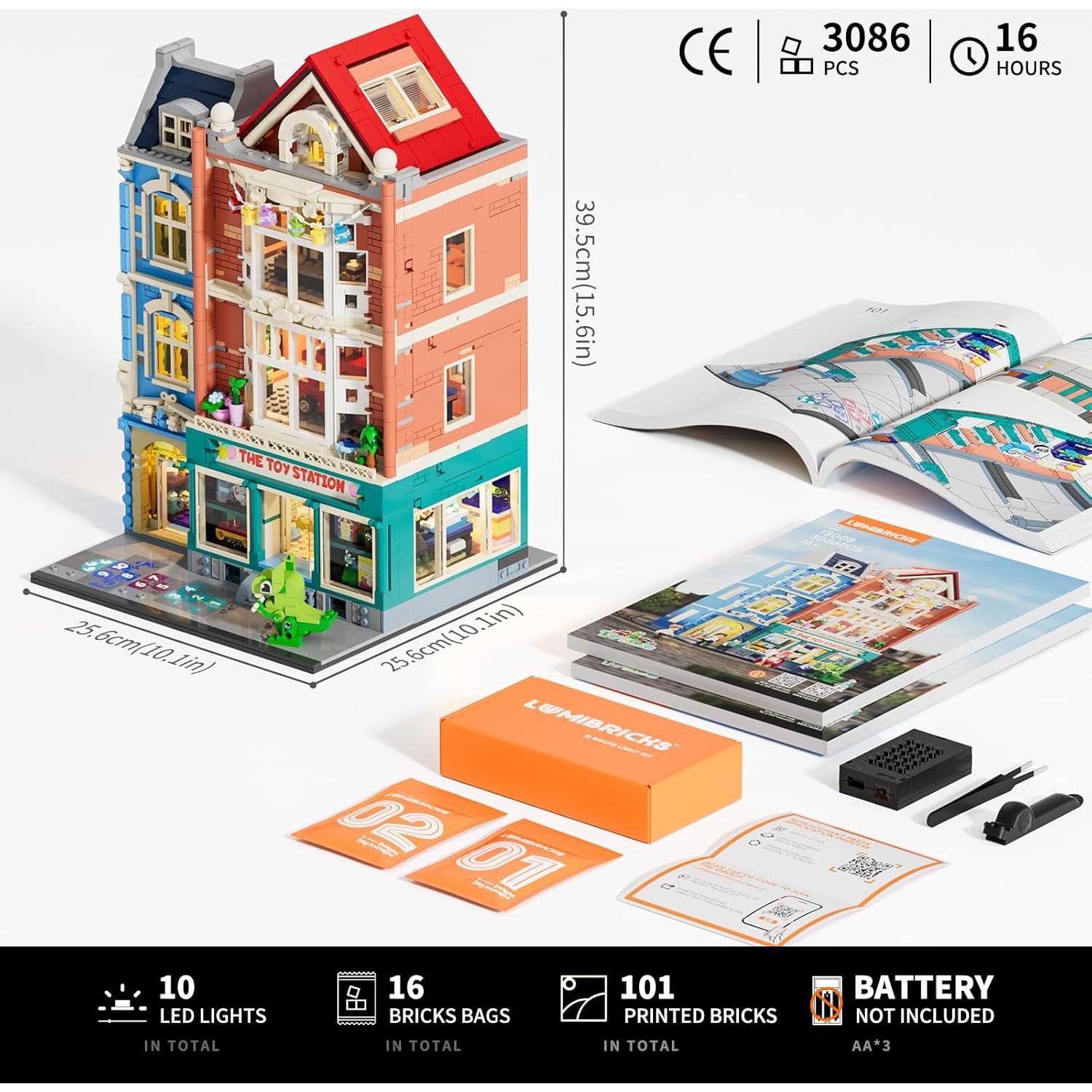 Juego de Construcción Casa Modular LUMIBRICKS 3086 Pcs LED