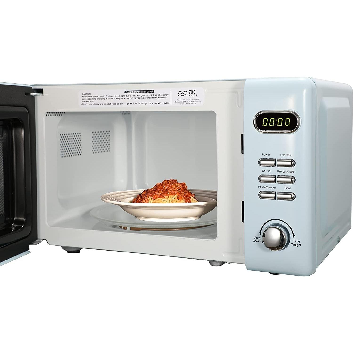 Horno Microondas Retro Emerson MWR7020BL 700W 19.81L Azul