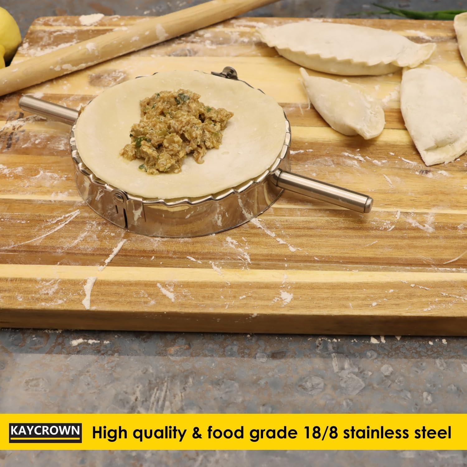 KAYCROWN Prensa de Empanadas de Acero Inoxidable 4 Tamaños