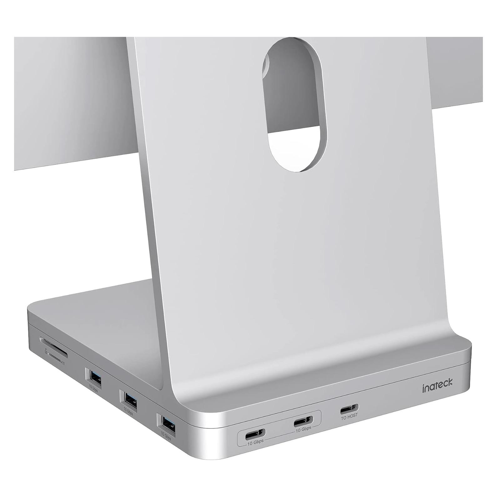 Inateck Hub USB C para iMac 24" 2021/2023 8-en-1 Plata