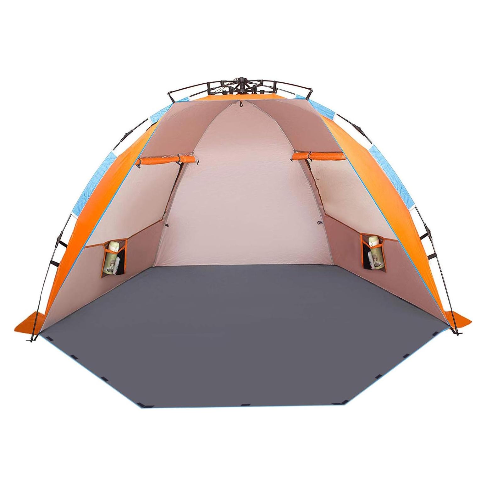 Carpa de Playa Oileus XL para 4 Personas - Instantánea Naranja