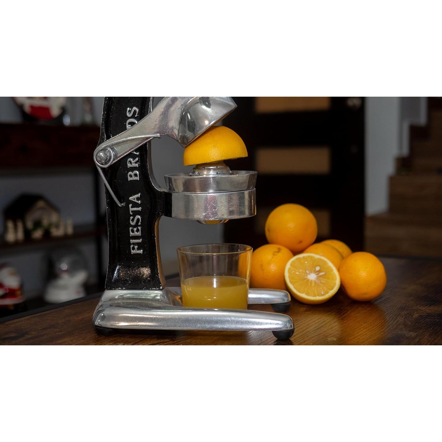 Exprimidor de Mano Fiesta Brands Vintage Negro para Cítricos
