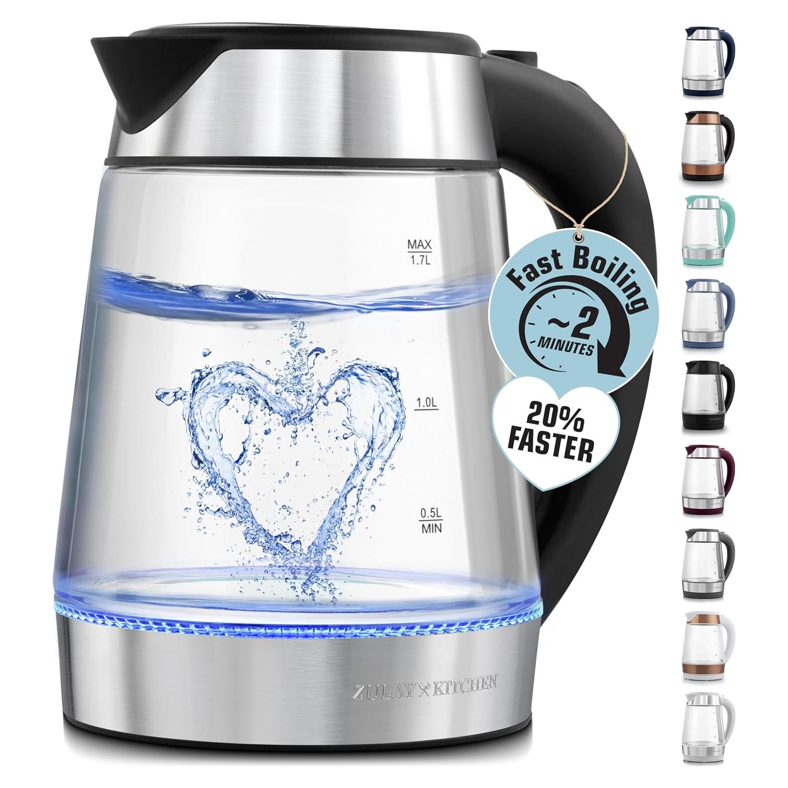 Hervidor Eléctrico Zulay Kitchen 1.7L 1500W Apagado Automático