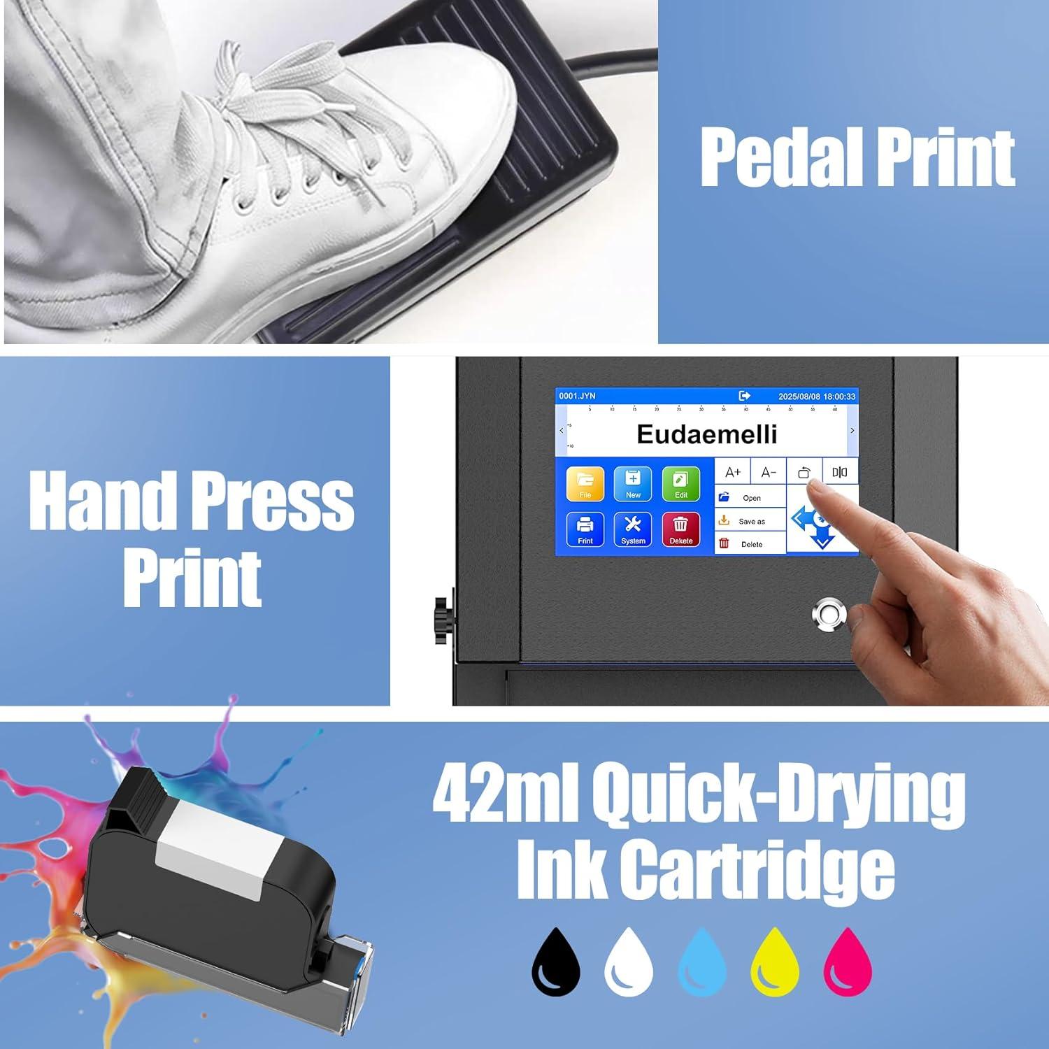 Impresora de Inyección de Tinta Eudaemelli P6 42ml Táctil 7"