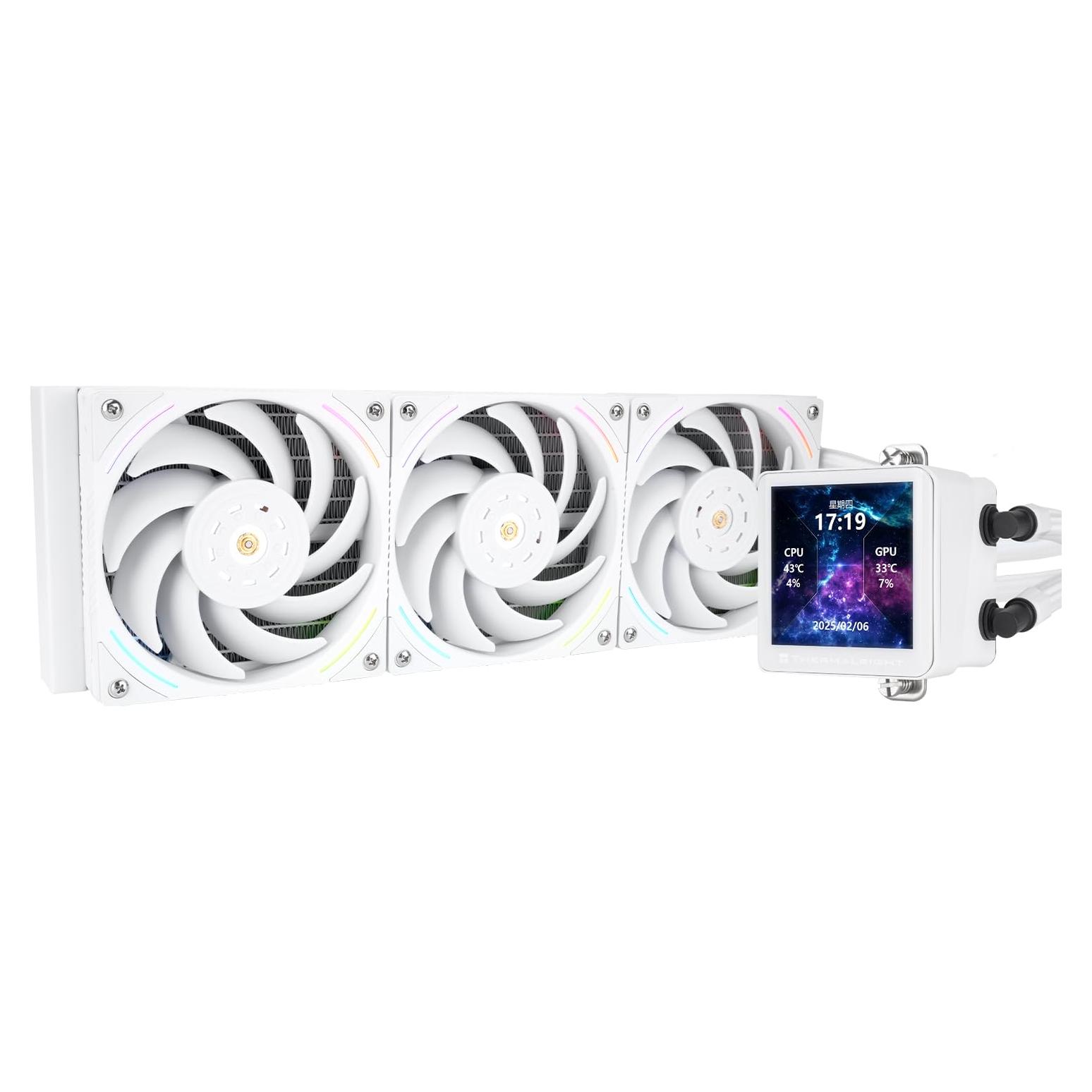 Enfriador Líquido AIO Thermalright Frozen Vision 360 ARGB Blanco