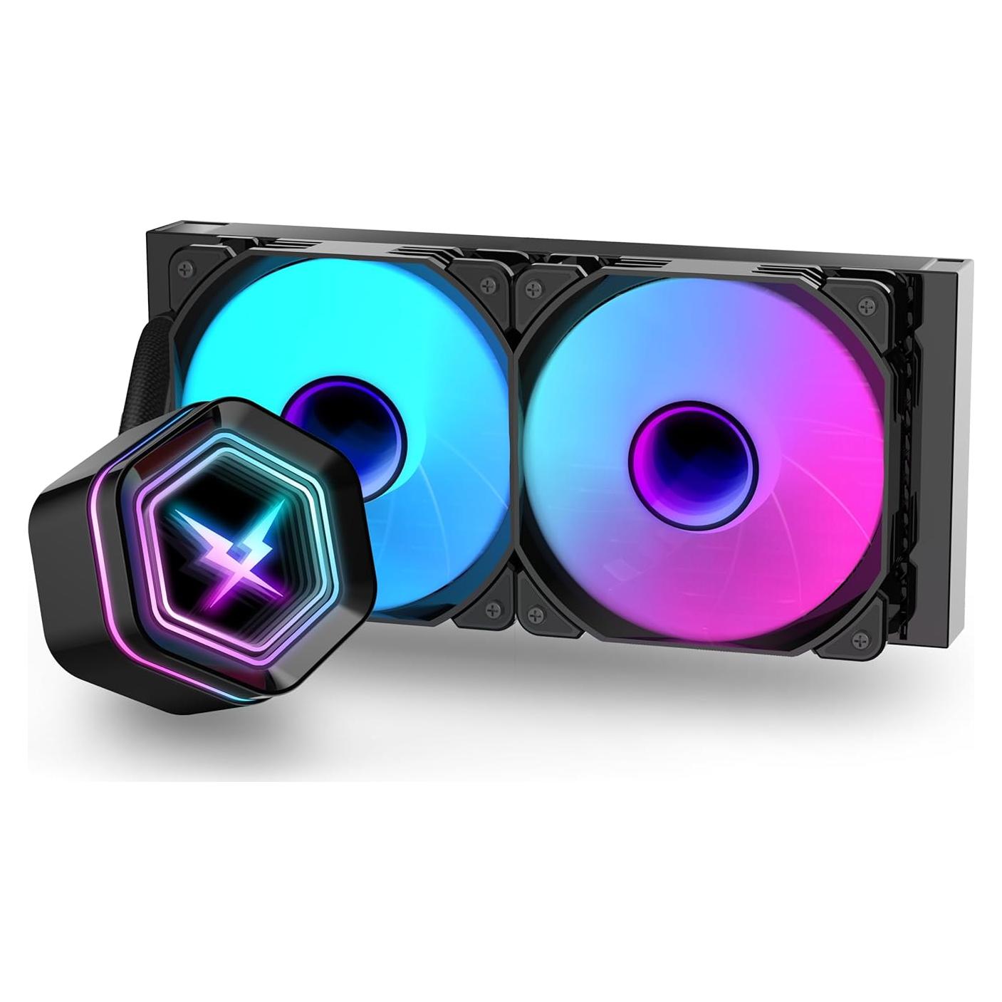 Enfriador Líquido RUIX NC240 ARGB 240mm para CPU - Negro