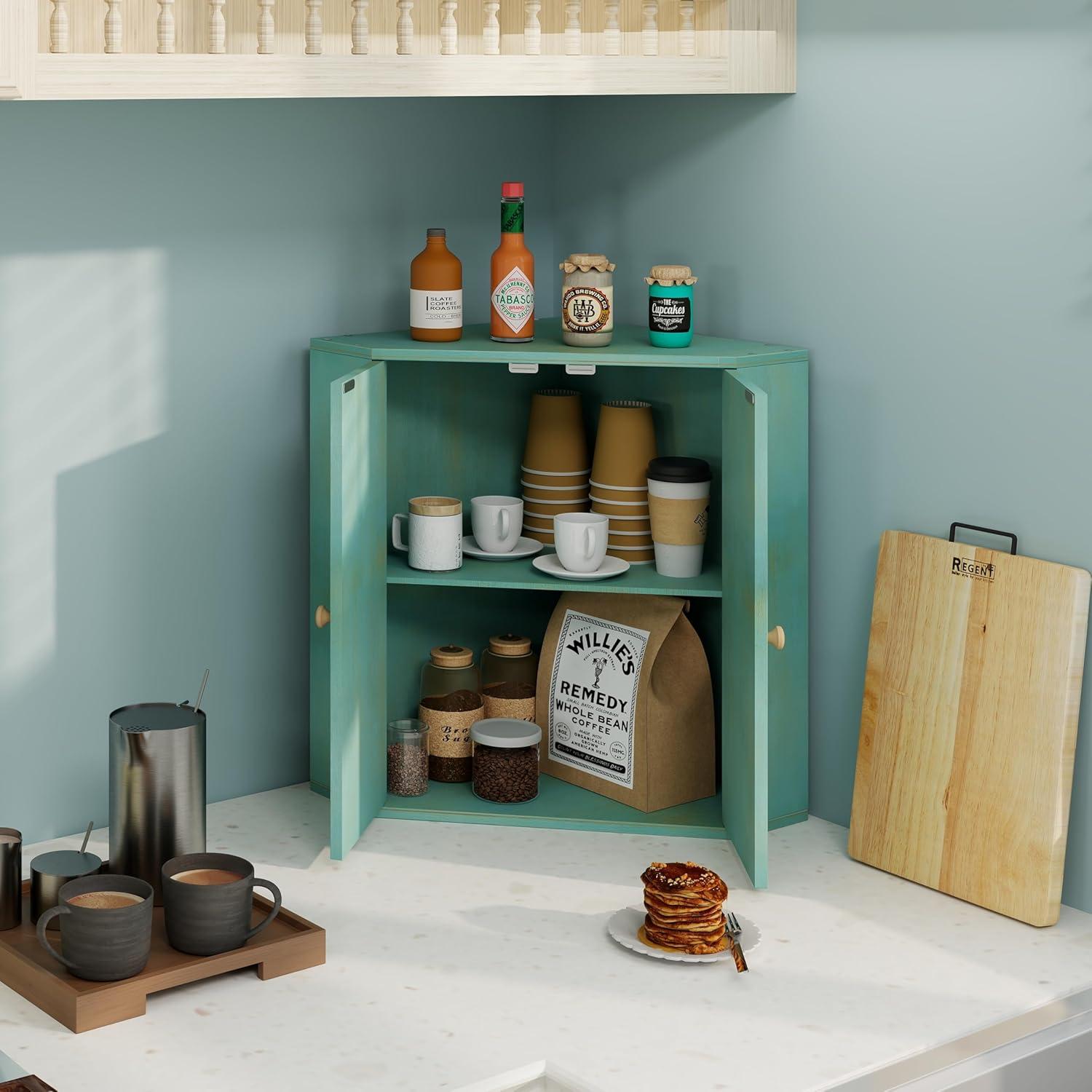 Caja de Pan Esquinera Trironsun 2 Capas 42.9x28.4x41.9cm Azul