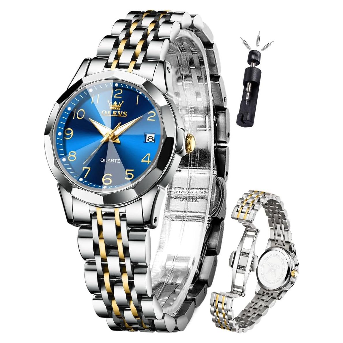 Reloj de Pulsera OLEVS para Mujeres Acero Inoxidable 27mm