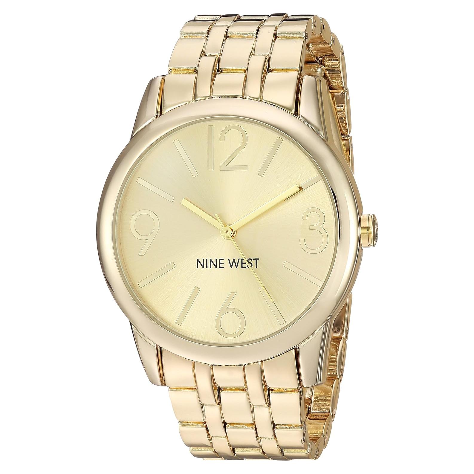 Reloj de Pulsera para Mujer Nine West NW/1578CHGB Dorado