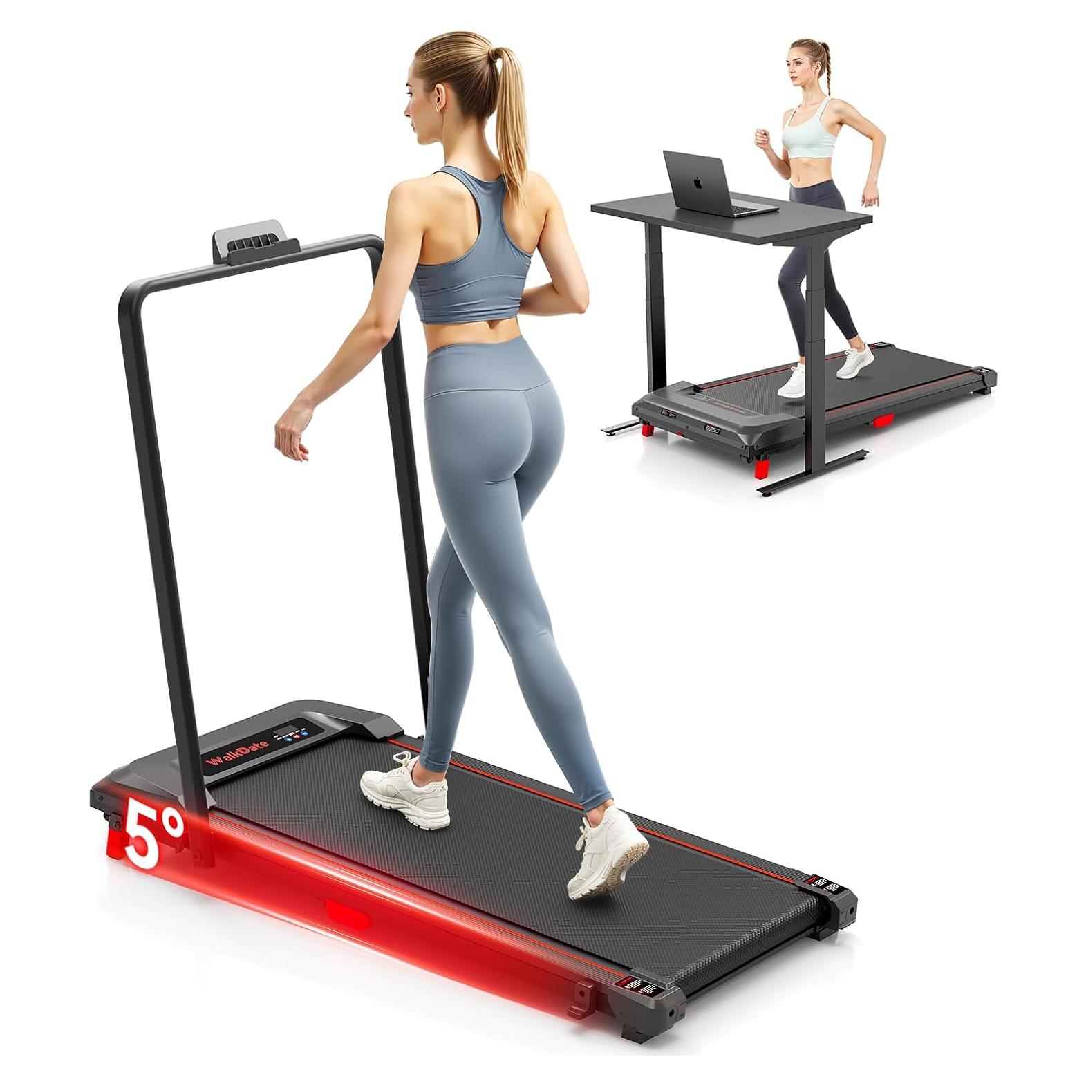 Caminadora Plegable WalkDate con Inclinación y Control Remoto