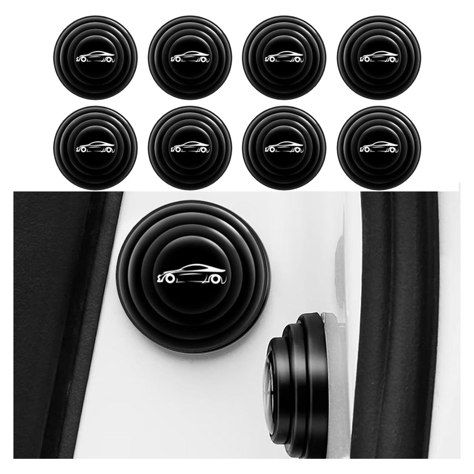 Amortiguador de Puerta Universal Arwrilt 8 PCS Silicona Negro