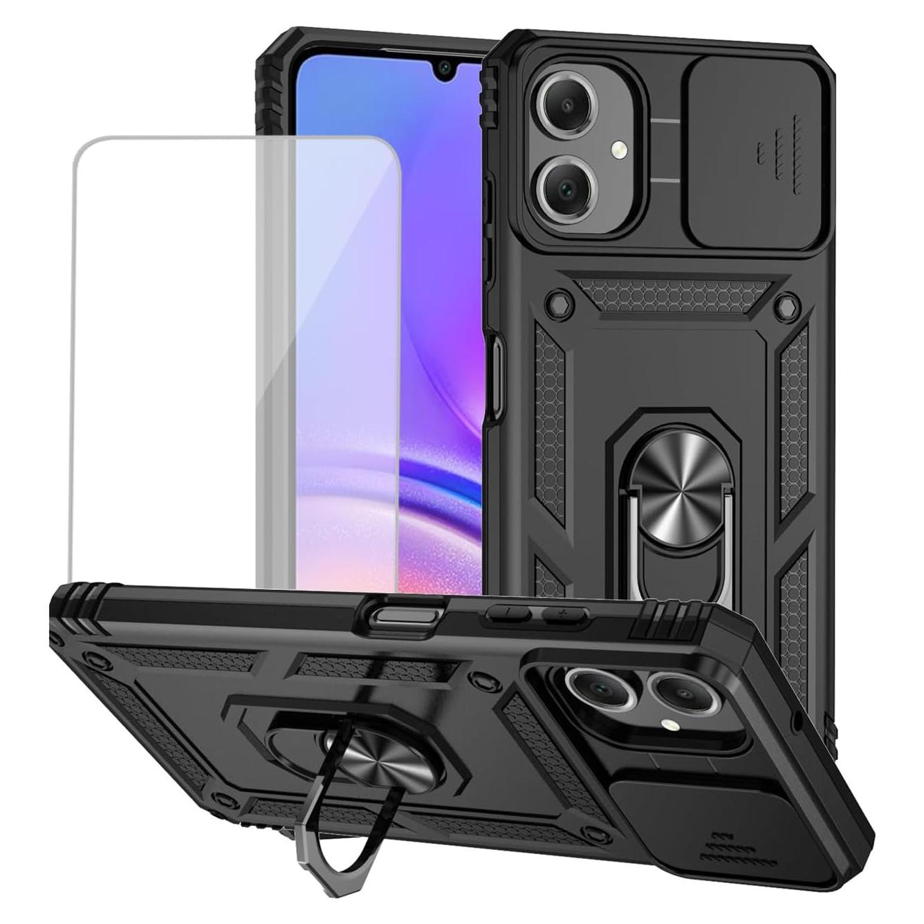 Funda Protectora para Samsung Galaxy A06 con Soporte y Vidrio Templado