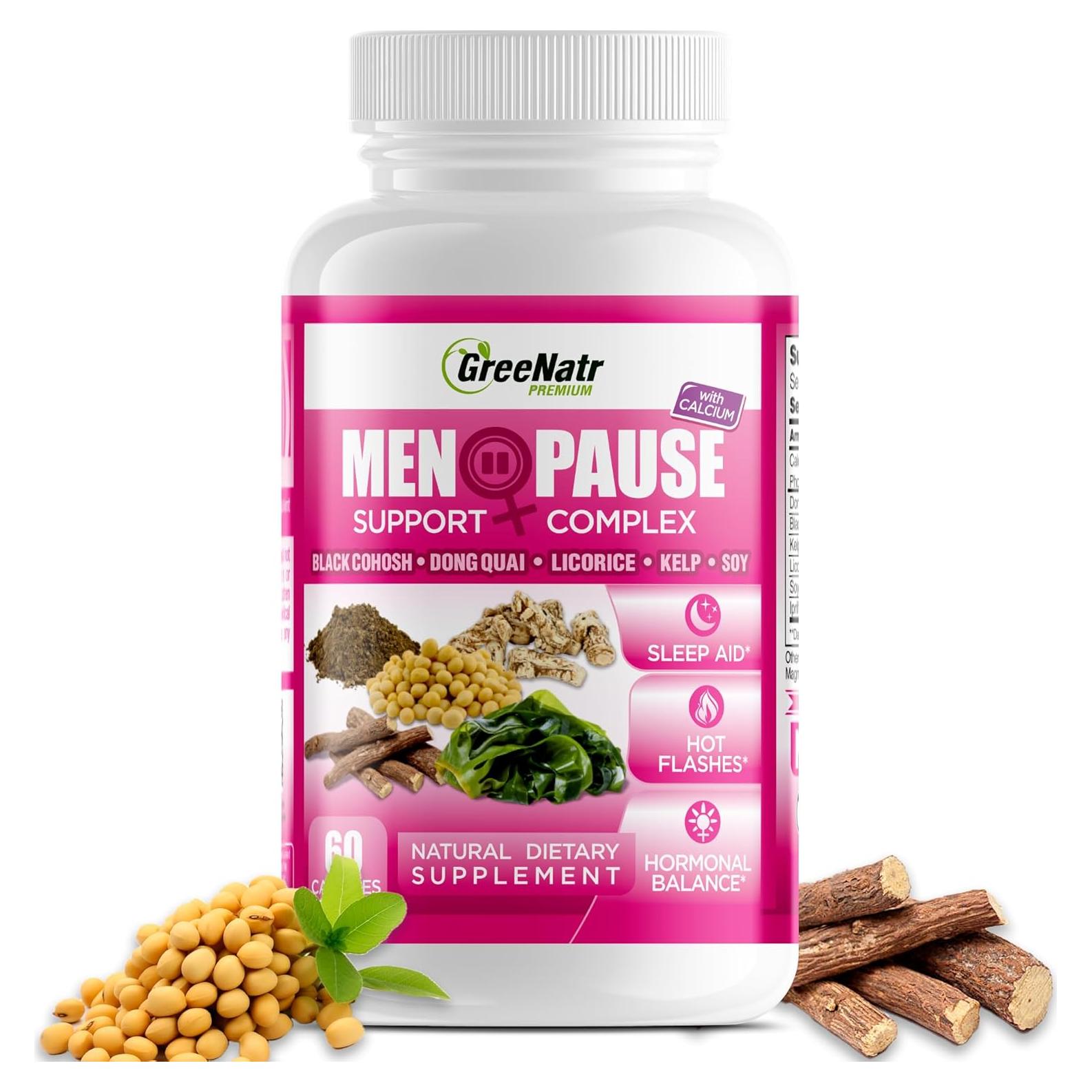 Suplemento Menopausia GreeNatr 60 Cápsulas - Alivio Sofocos