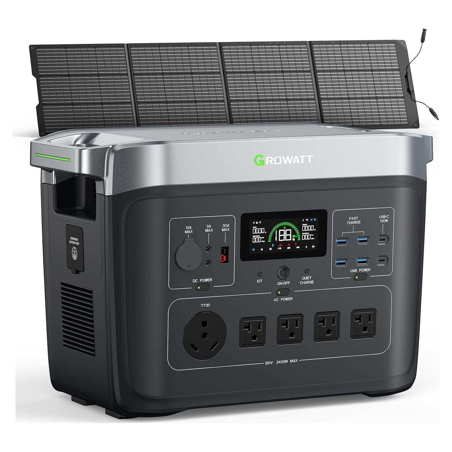 Generador Solar GROWATT INFINITY 2000 PRO 2048Wh 2400W