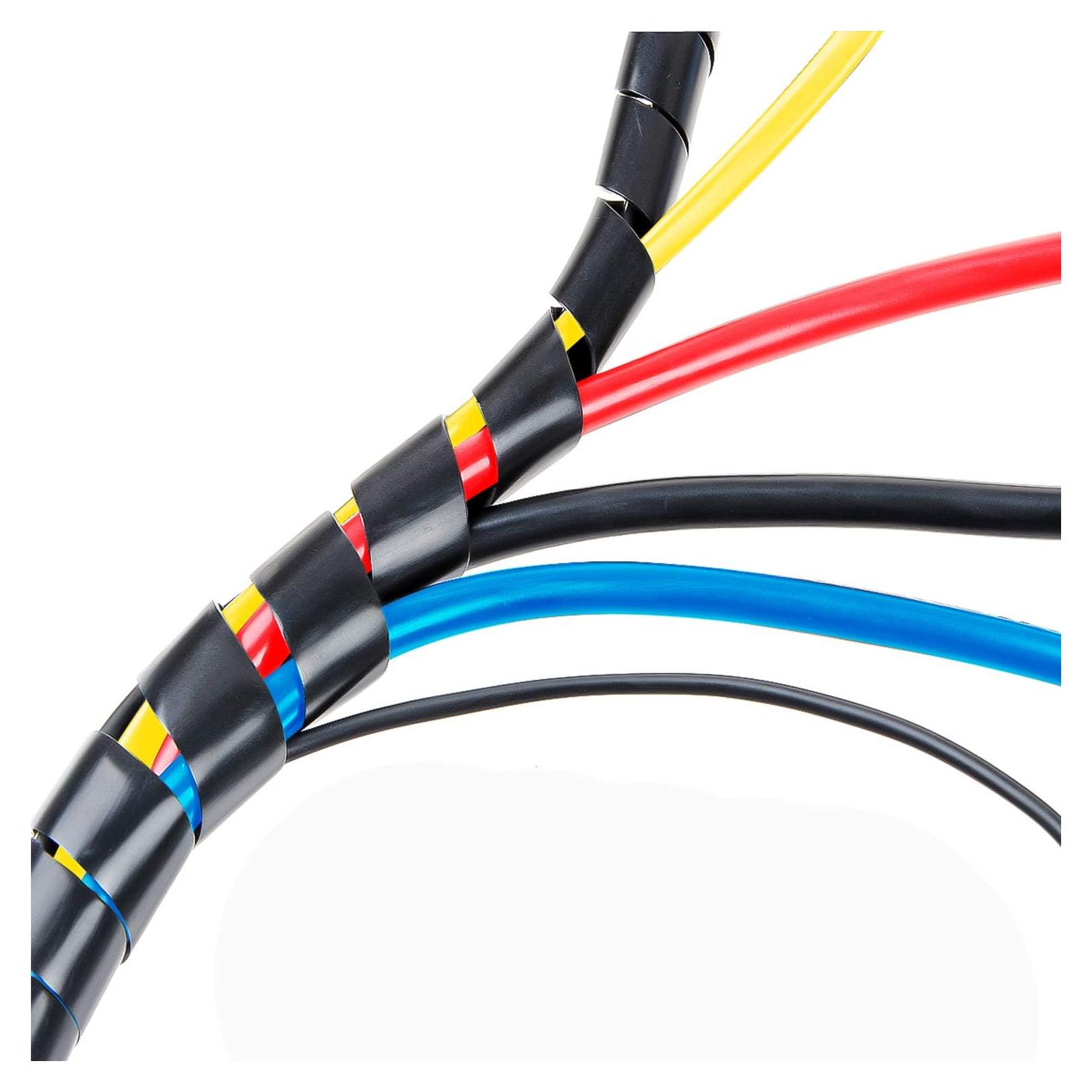 Envoltura de Cable Espiral XHF 10mm Negro 8m Organizador