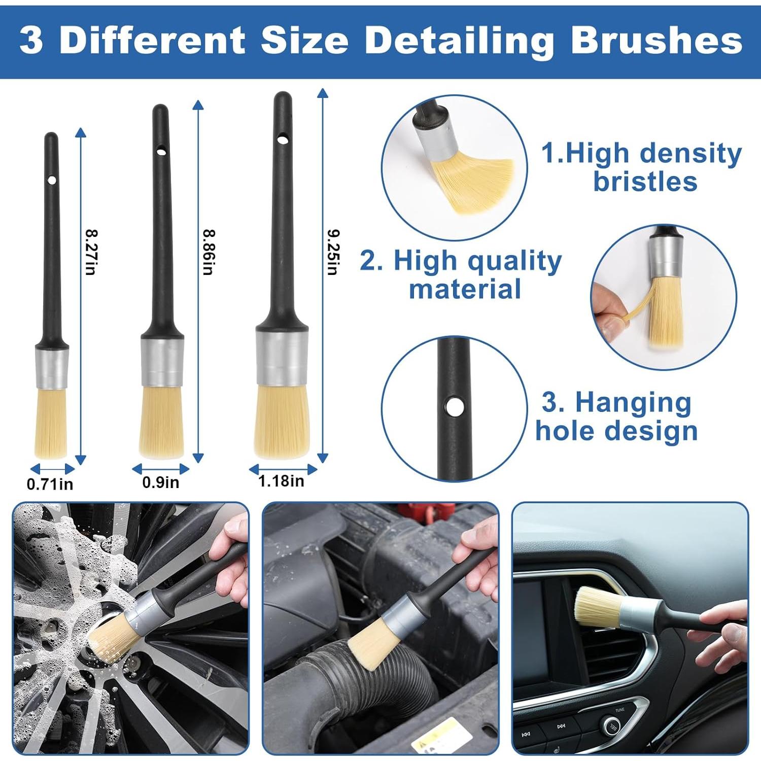 Kit de Limpieza de Coche Viewsun 13 Piezas - Limpiaparabrisas y Cepillos