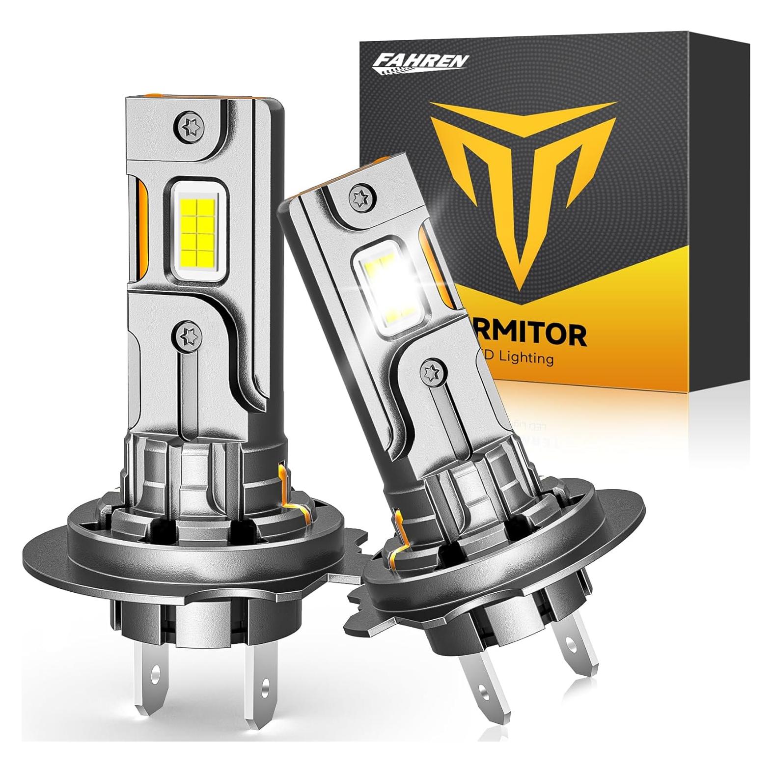 Bombillas LED H7 Termitor 30,000LM 6500K Blanco Frío - 2 Pzas