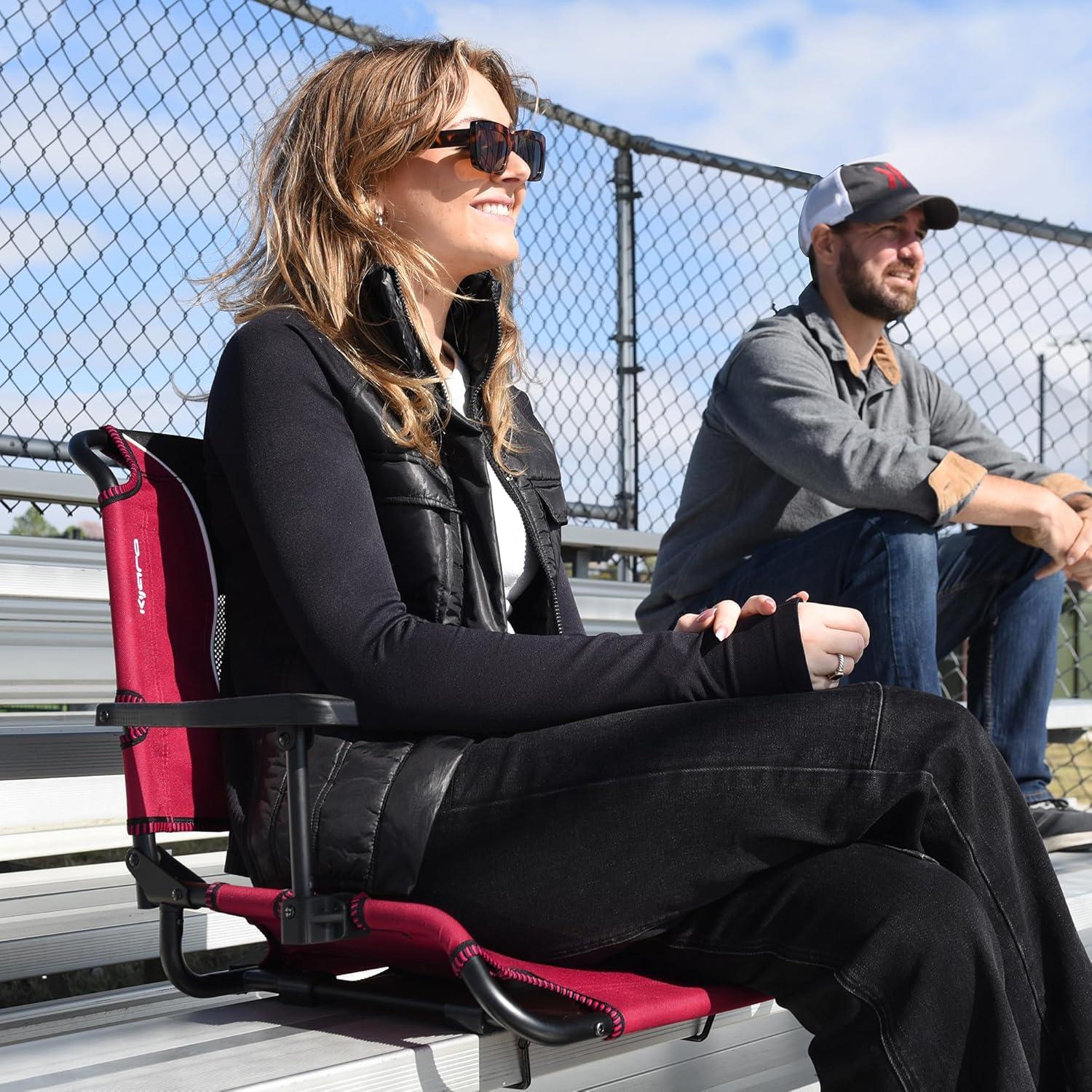 Asiento de Estadio Kijaro Dual Lock con Brazos - Vik Negro