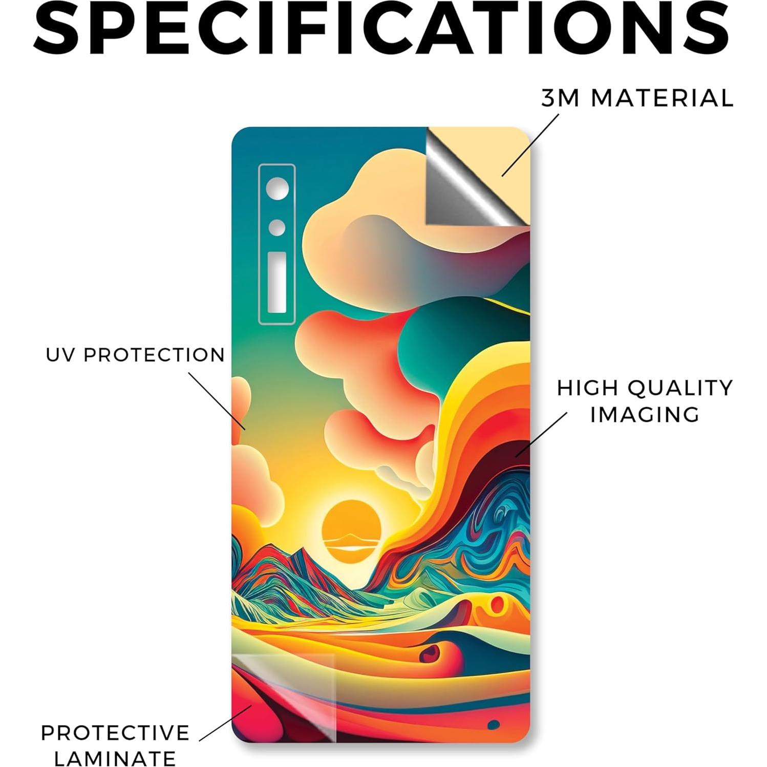 Funda de Tableta MightySkins para BOOX Palma 1 (2023) - Atardecer Surrealista - Vinilo Premium