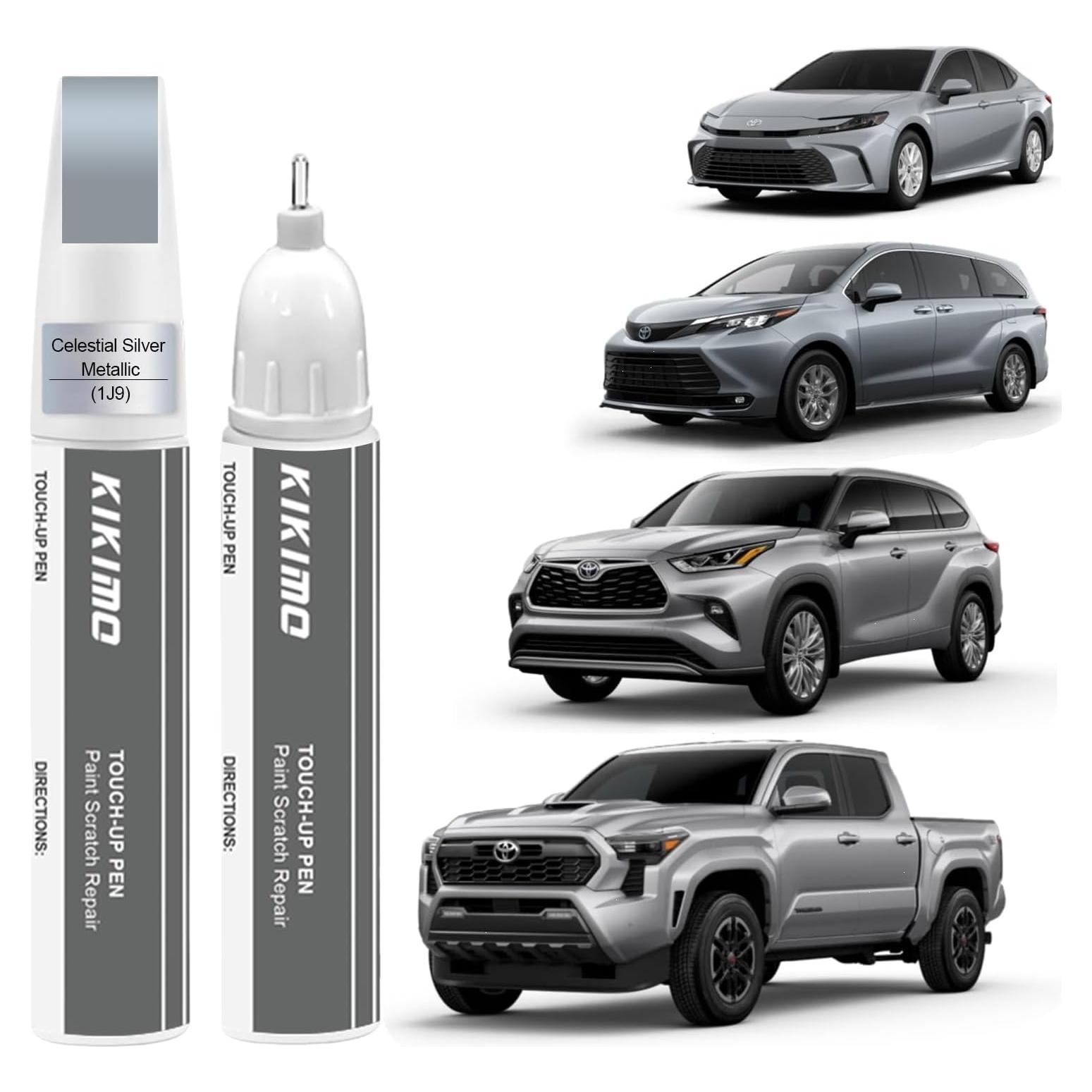 KIKIMO Pintura de Retoque para Toyota Plata Celestial 12ml