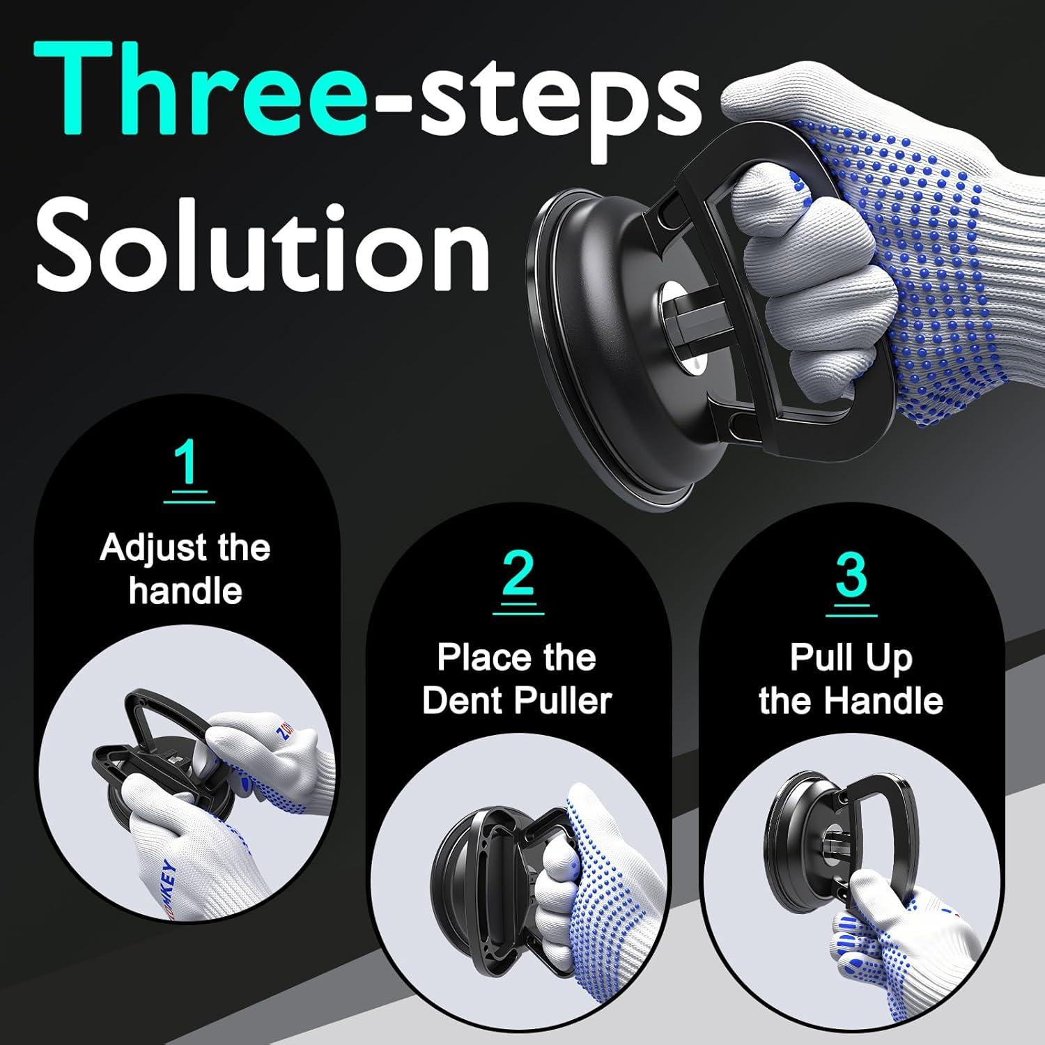 Kit de Extracción de Abolladuras ZOOMKEY 3 Piezas 388g