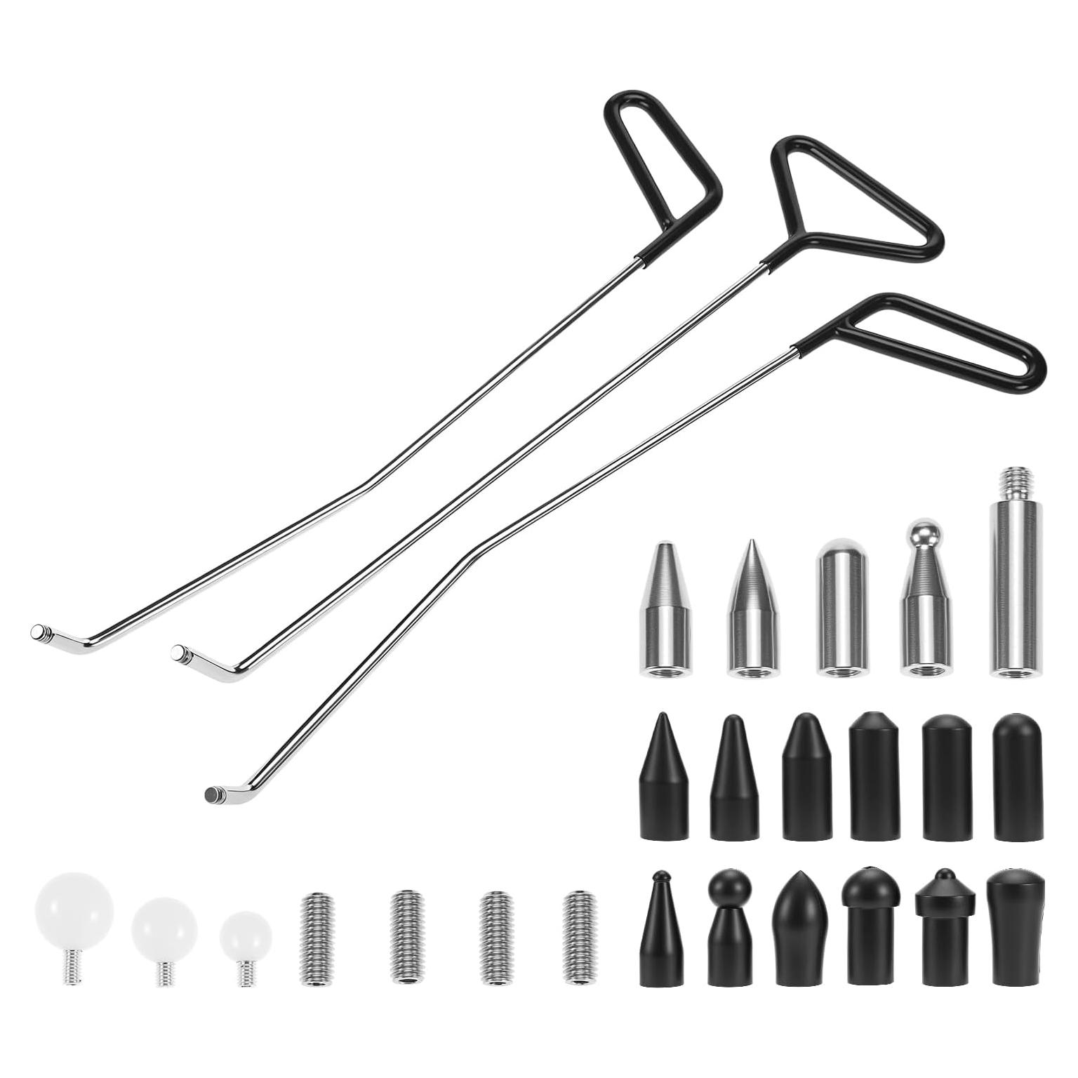 Kit de Reparación de Abolladuras QWORK QS16619, 3 Varillas y 20 Puntas