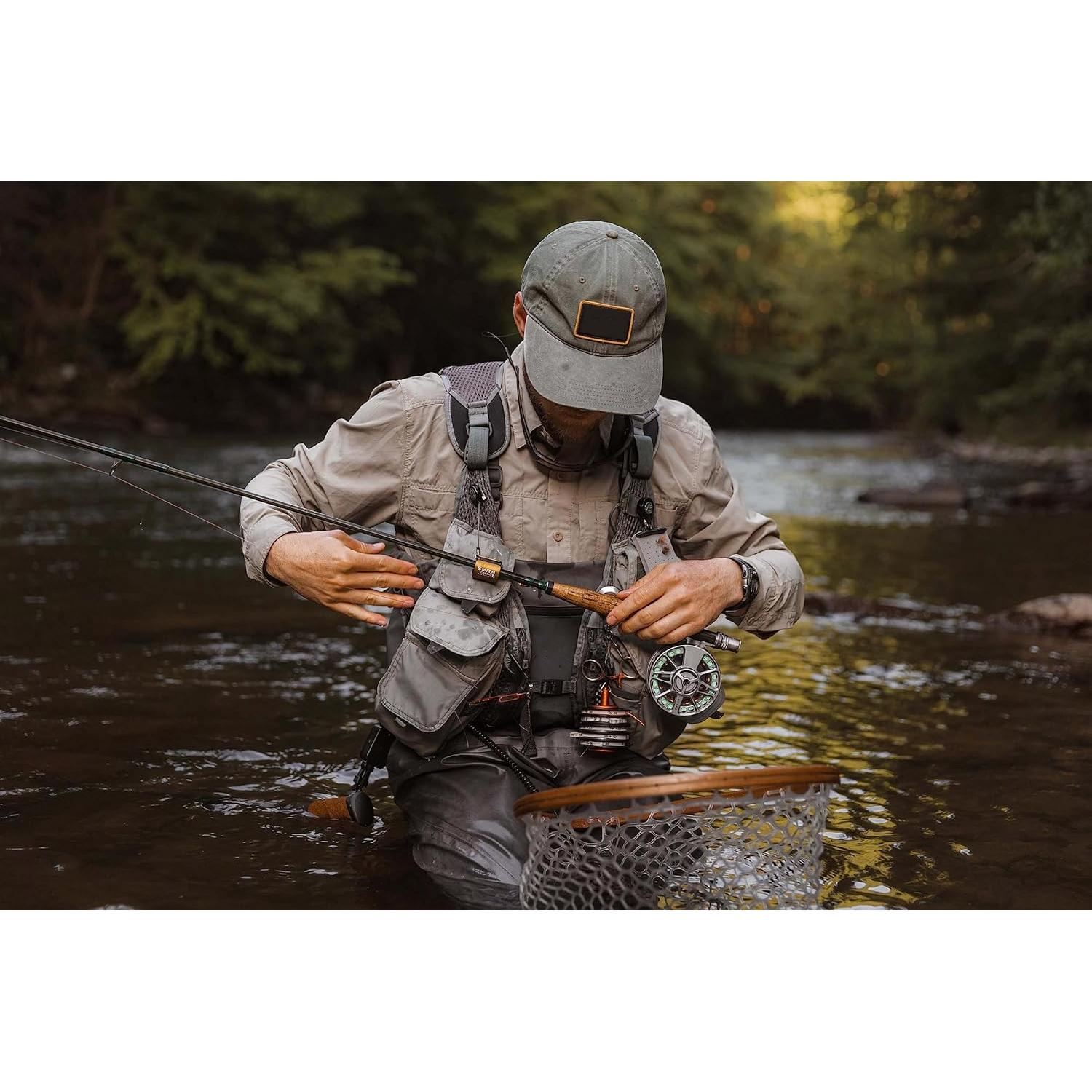 Clip de Varilla Smith Creek Verde con Zinger Ajustable