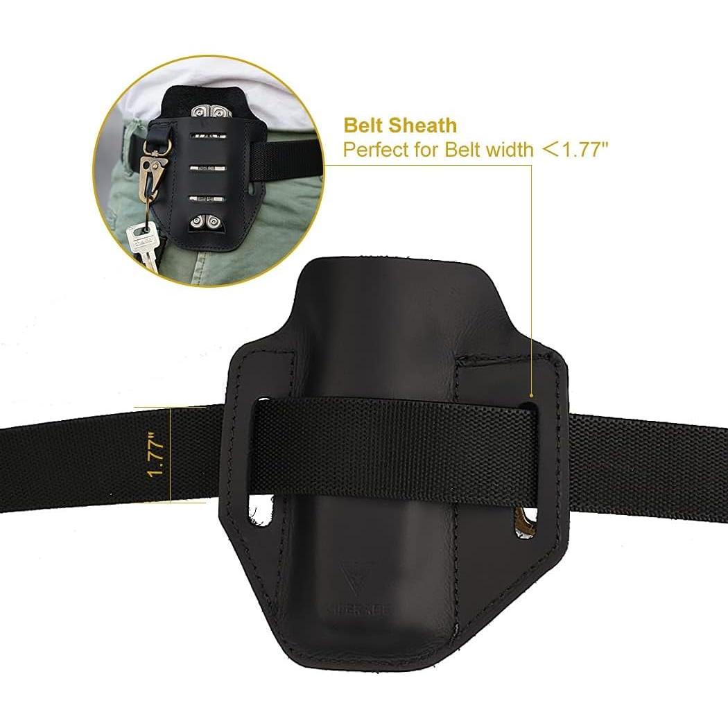 Funda Multiherramienta VIPERADE PJ9 Plus de Cuero Negro