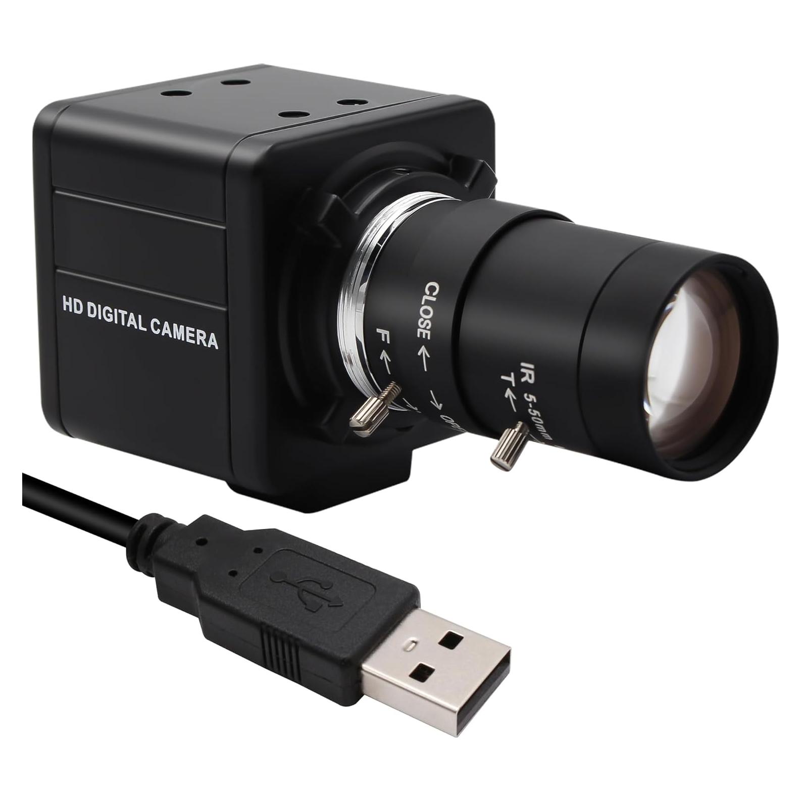 Cámara USB MMlove 5MP HD 10X Zoom Varifocal 5-50mm