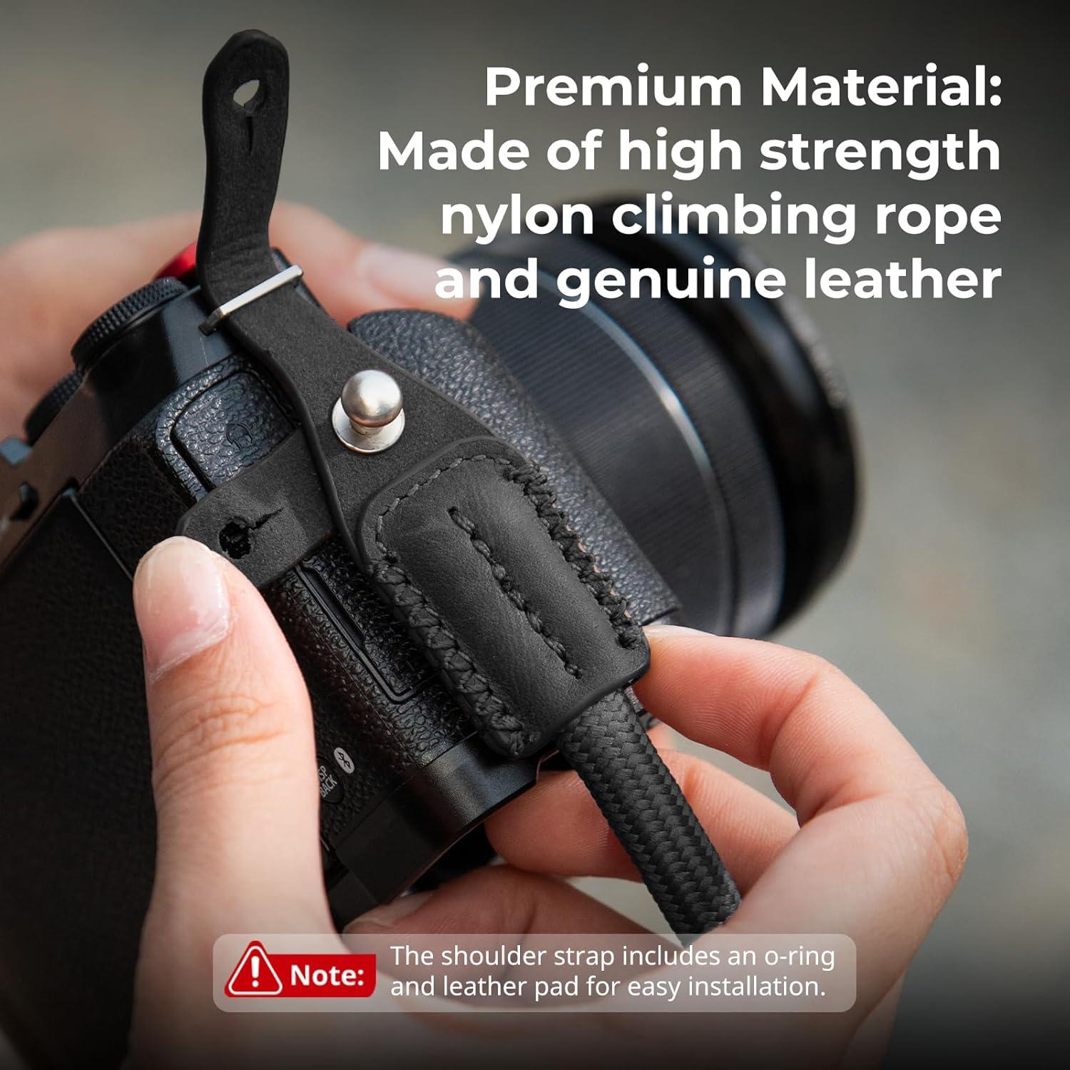 Correa de Hombro Trenzada SmallRig para Cámara Negra 110cm