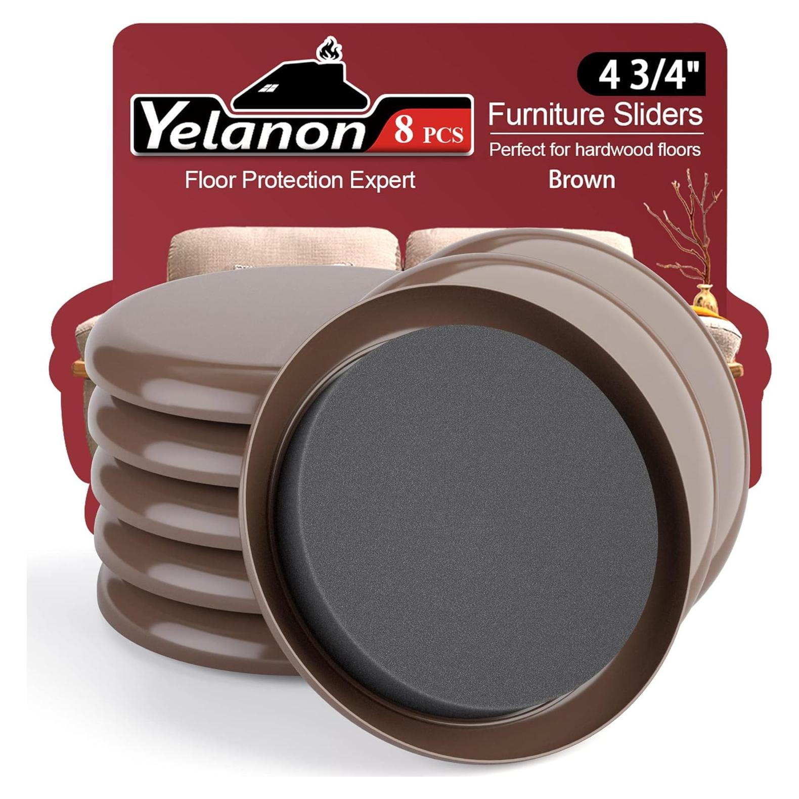 Deslizadores de Muebles Yelanon 8 Pcs 12 cm Redondos para Alfombra