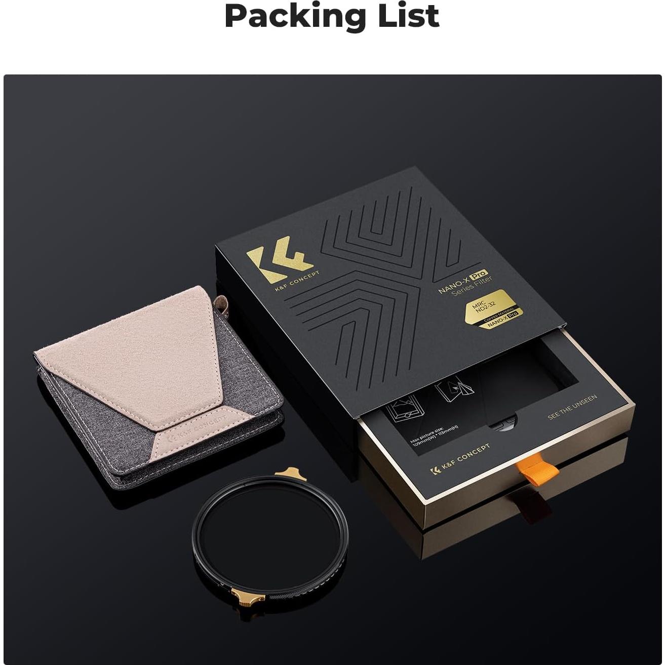 Filtro Polarizador Circular K&F Concept 55mm Ultra Delgado