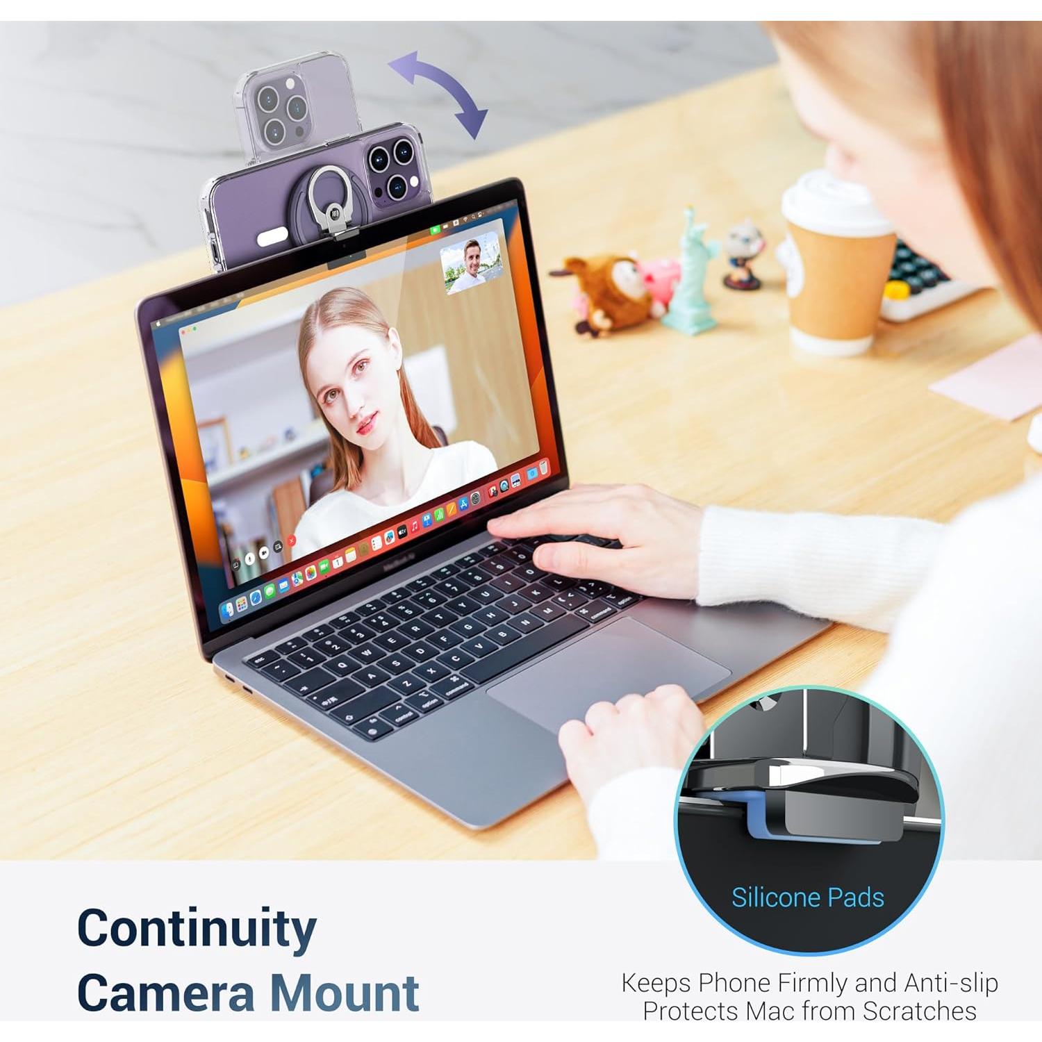 Soporte de Cámara de Continuidad PROfezzion para MacBook - Negro