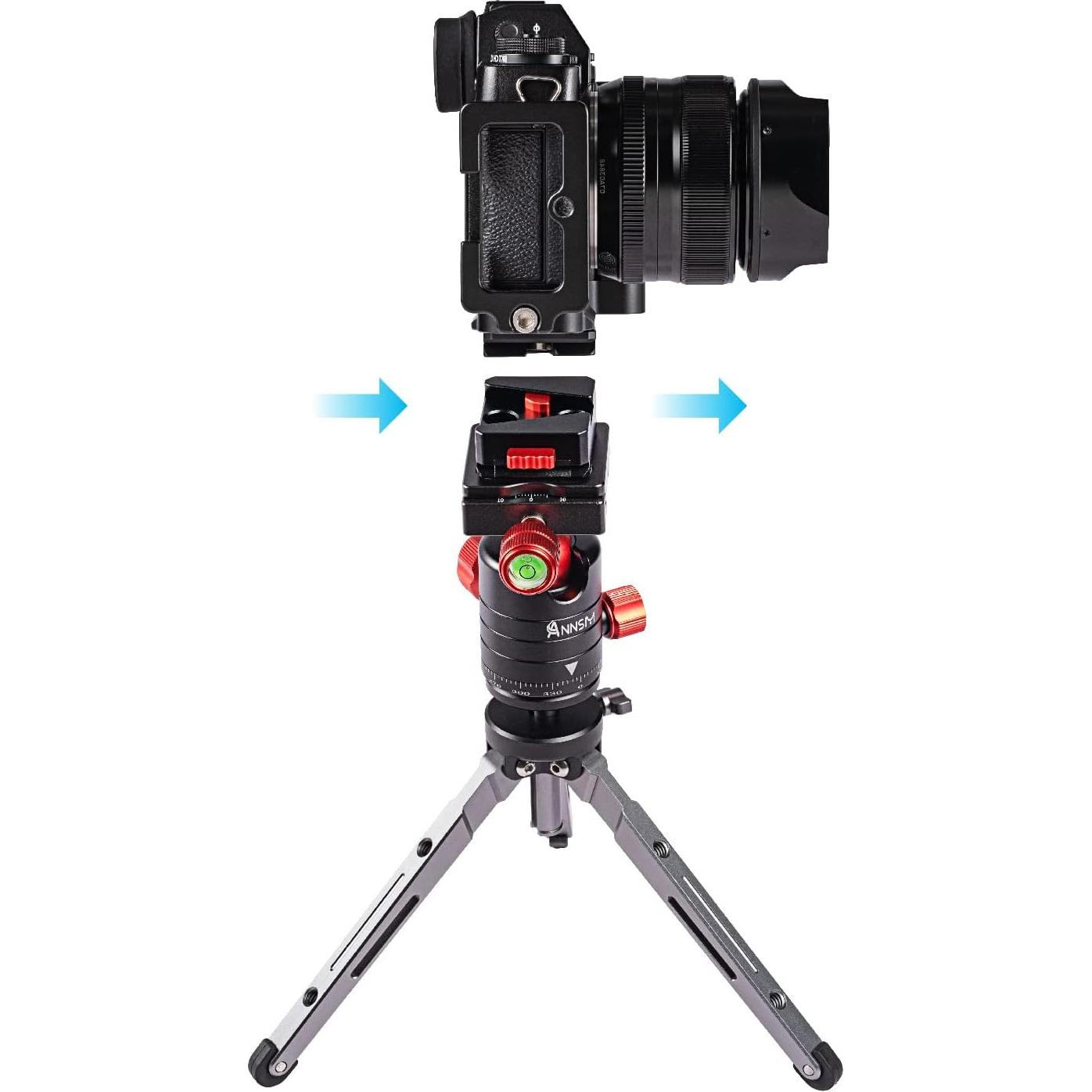 Adaptador de Montaje Rápido Arca Suiza 38mm para Cámaras DSLR