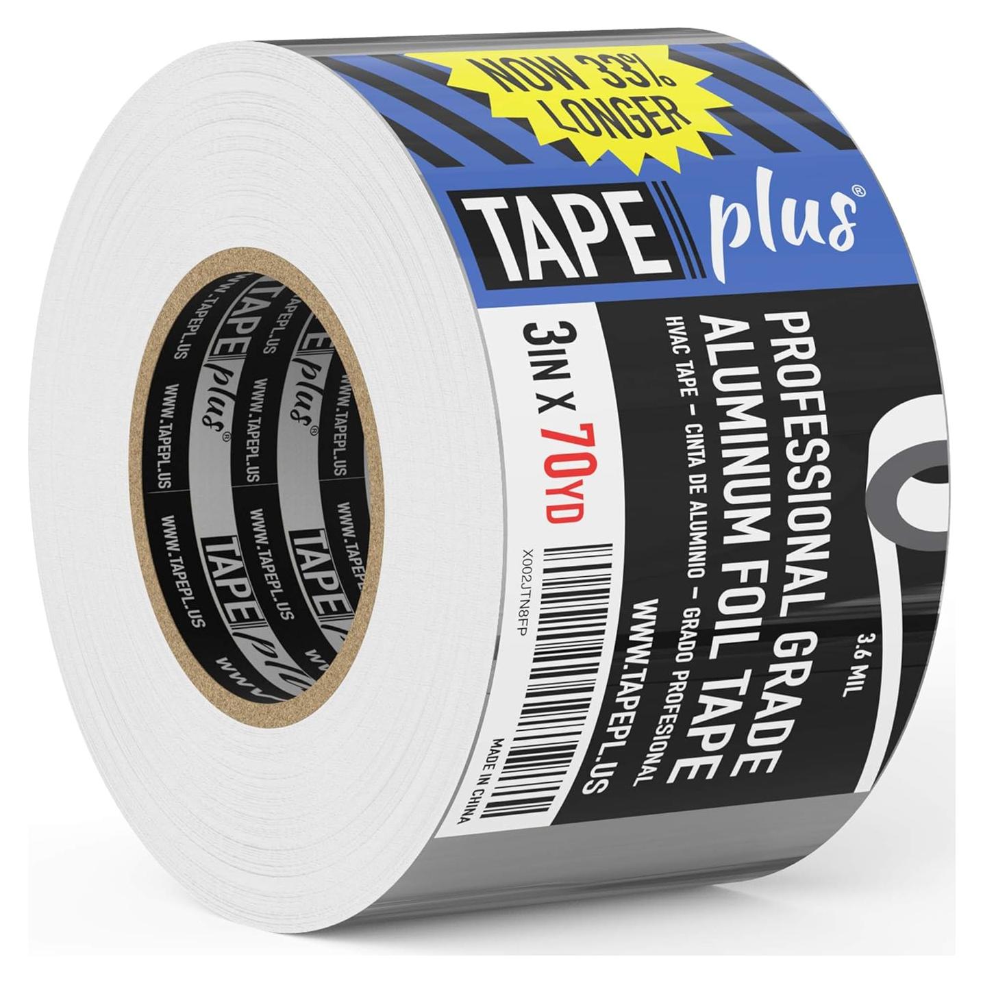 Cinta de Aluminio TapePlus 7.62 cm x 64 m Resistente al Calor