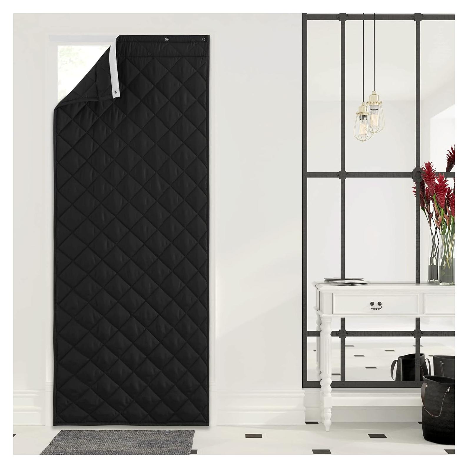 Cortina de Puerta Aislante NICETOWN 86.36x208.28cm Negra